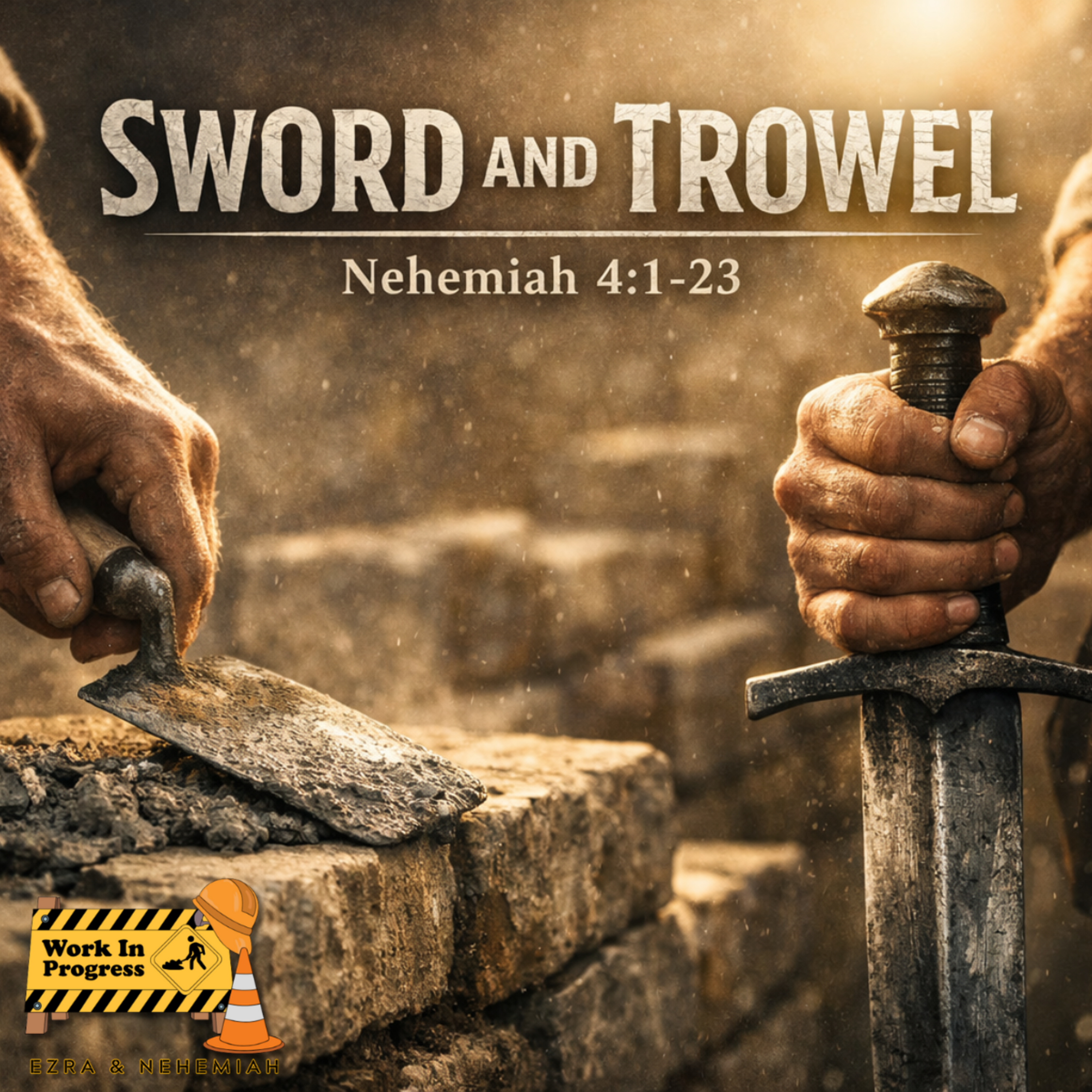 Work in Progress: Sword and Trowel (Nehemiah 4) episode artwork