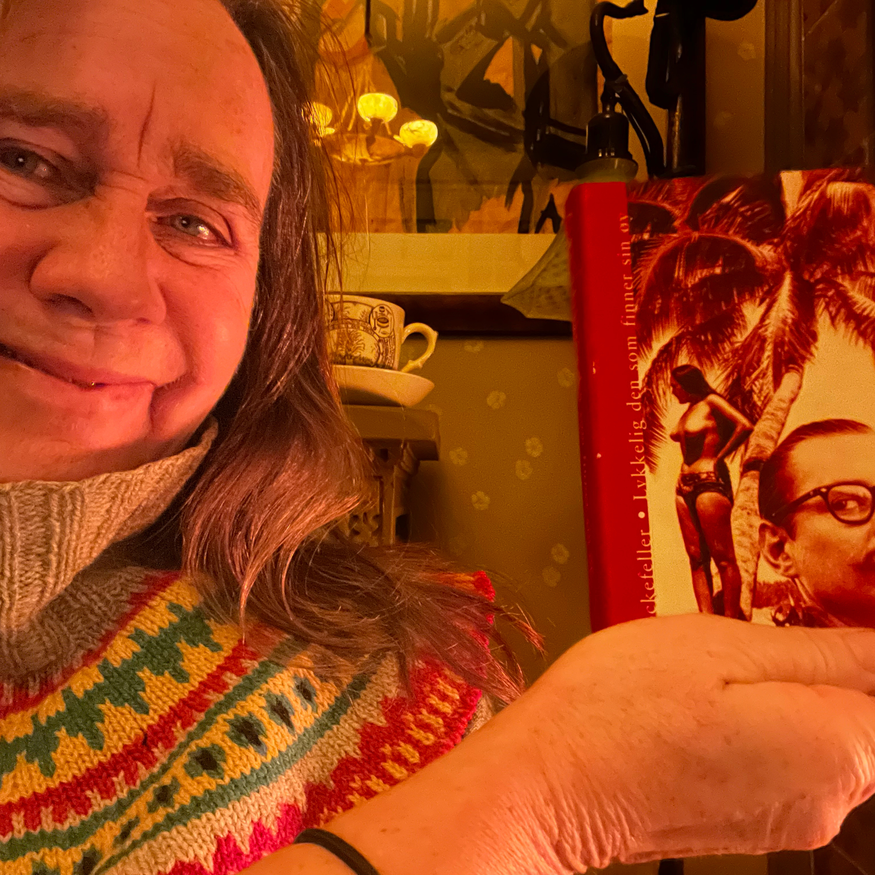 Anne leser fra boken...