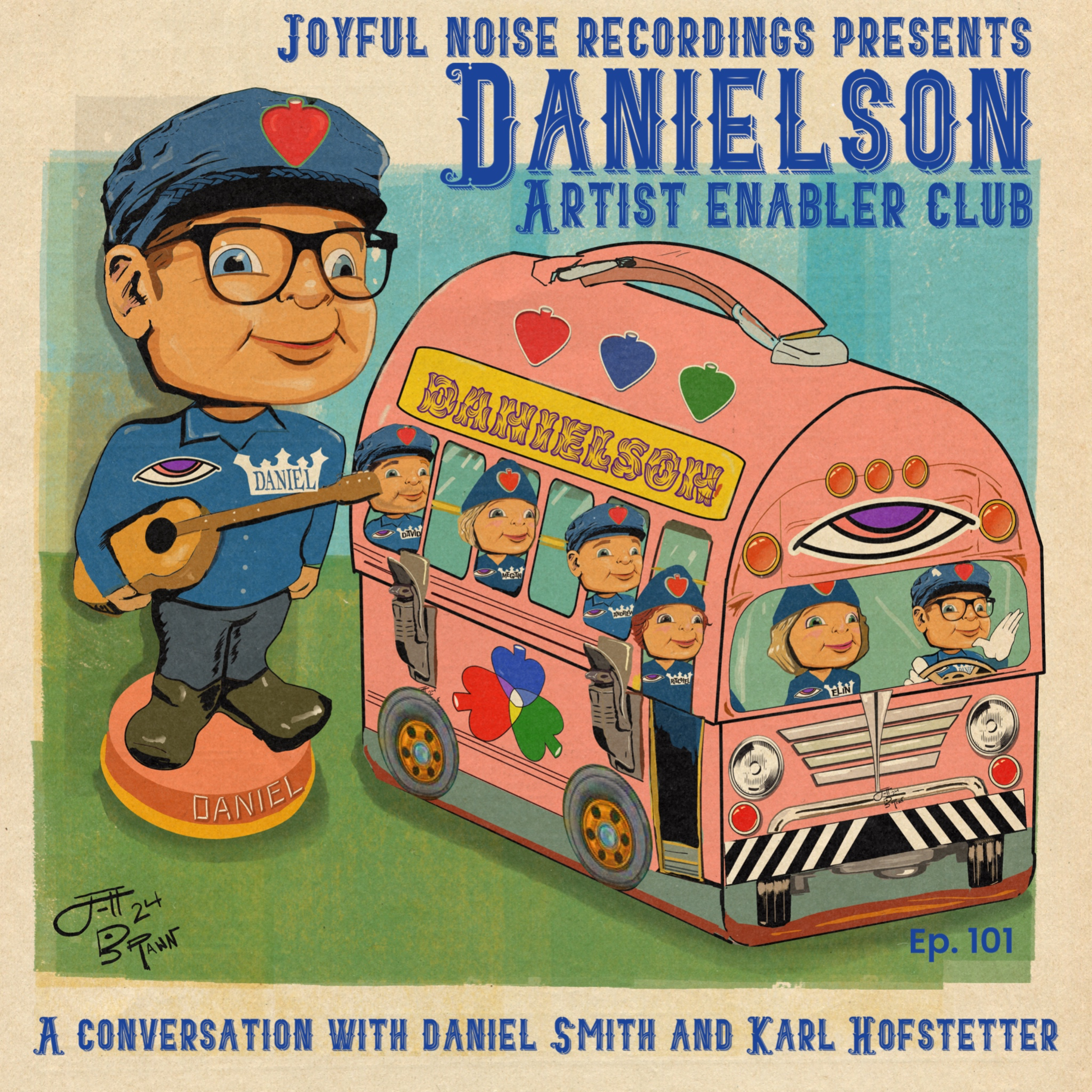 Ep. 101: Danielson Artist Enabler Club - A Joyful Noise Recordings Production. A Conversation with Karl Hofstetter and Daniel Smith  episode artwork