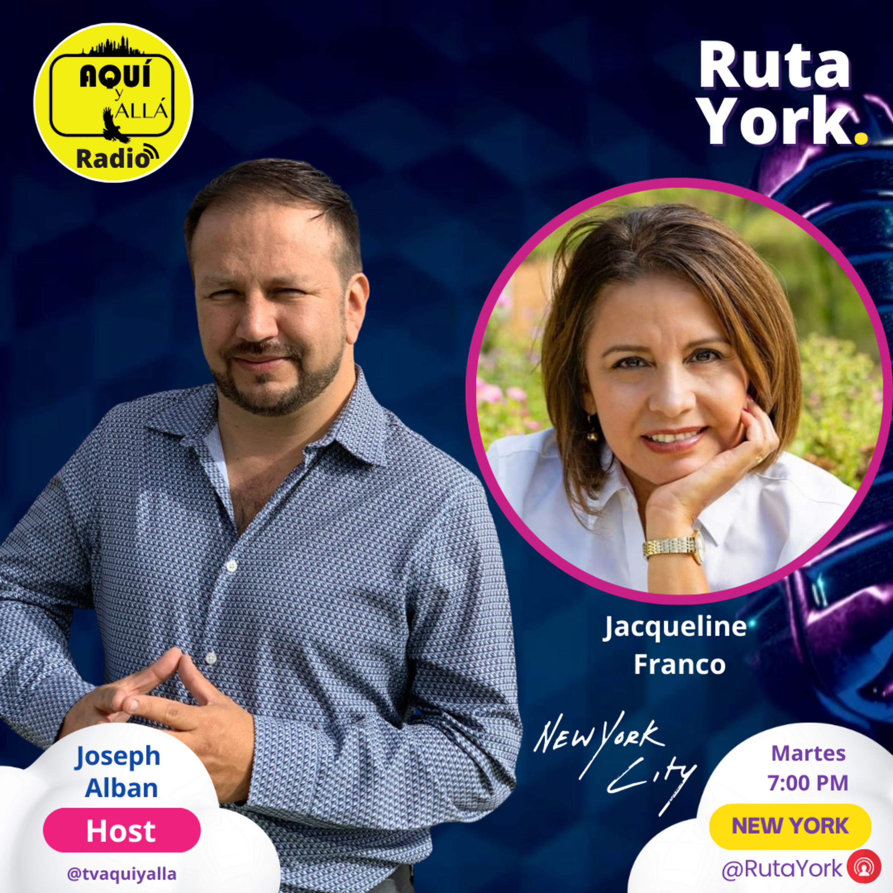 Ruta York - Aquí y Alla - Jaqueline Franco - Como manejar tu negocio en Estados Unidos. episode artwork