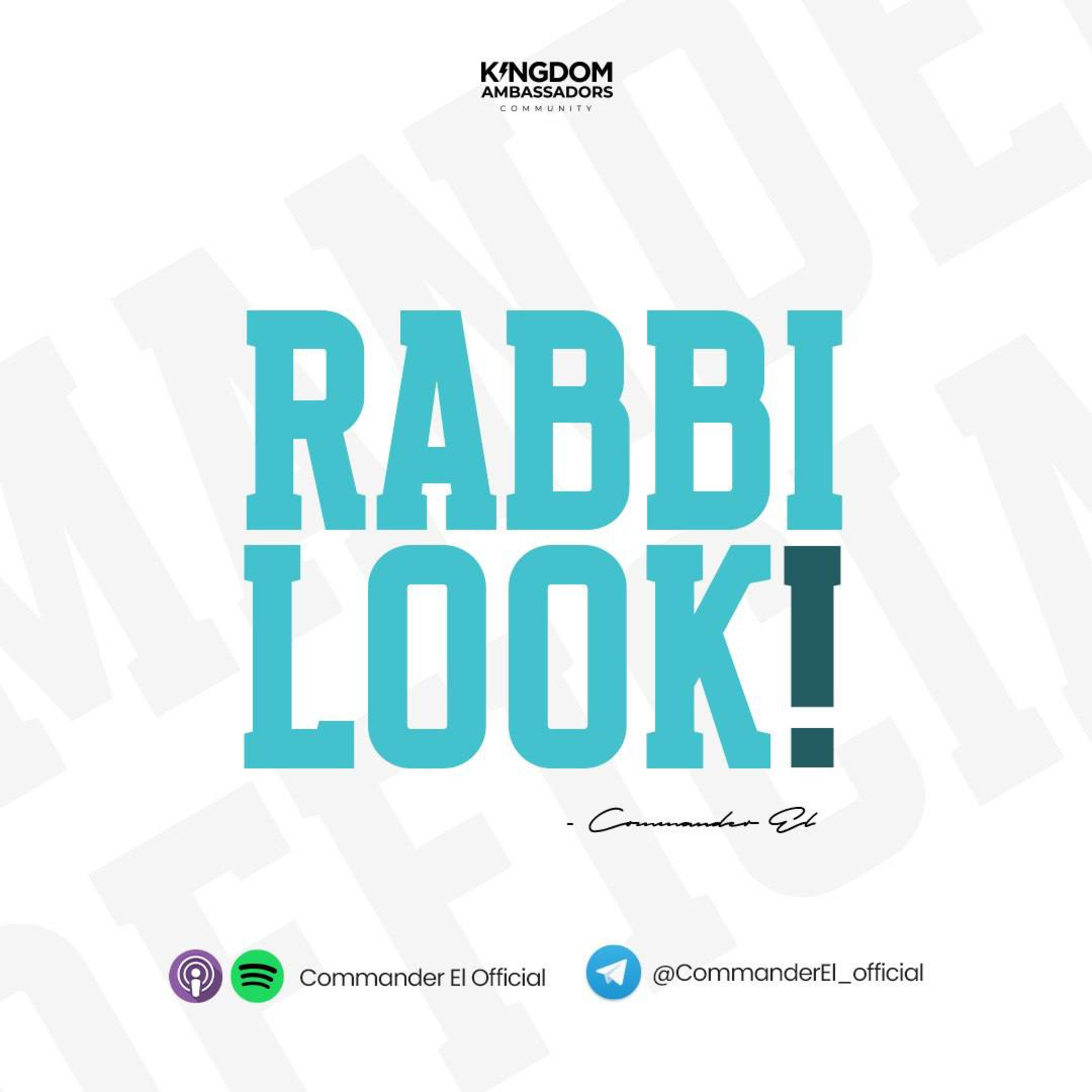 Rabbi Look!