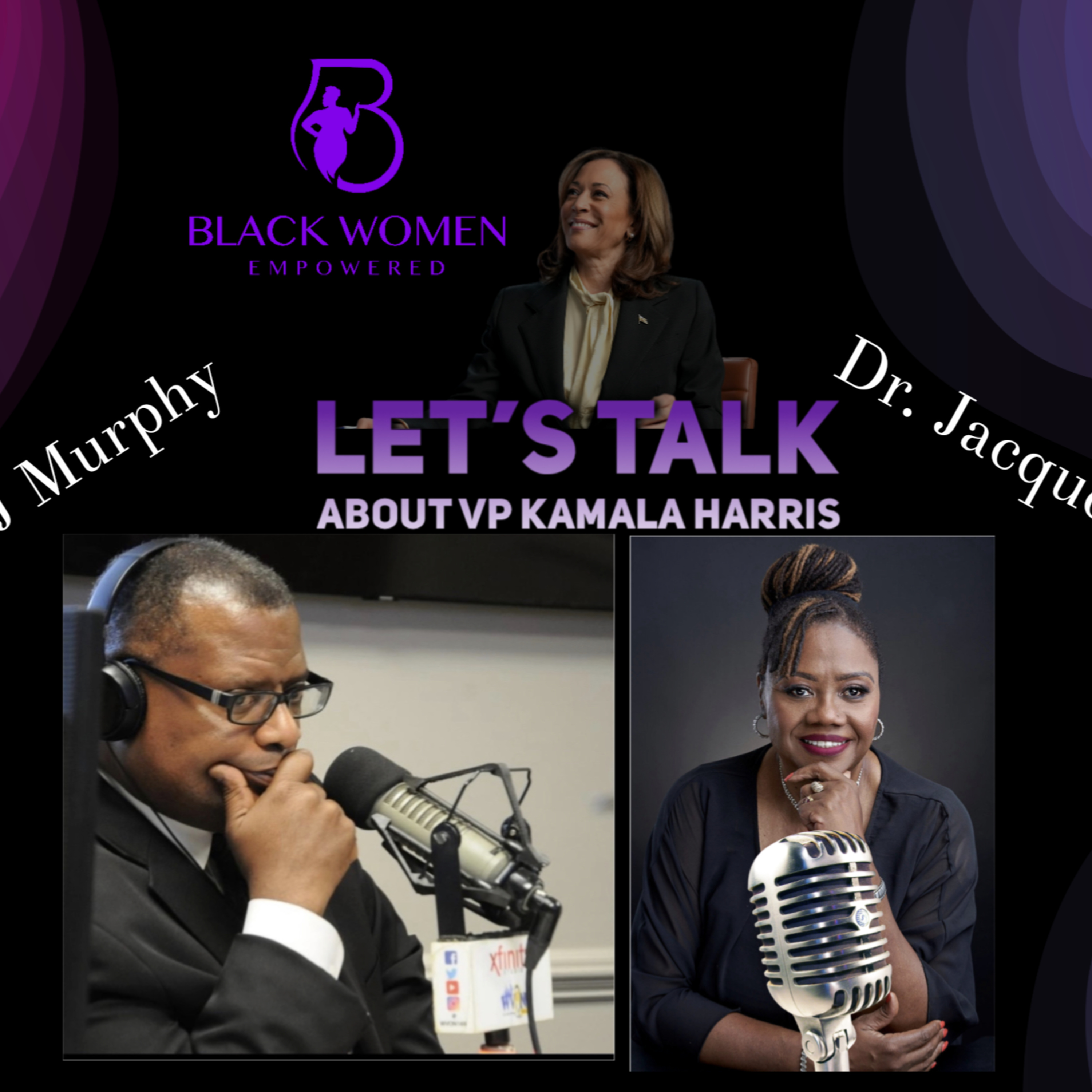 Let's talk Kamala Harris episode artwork
