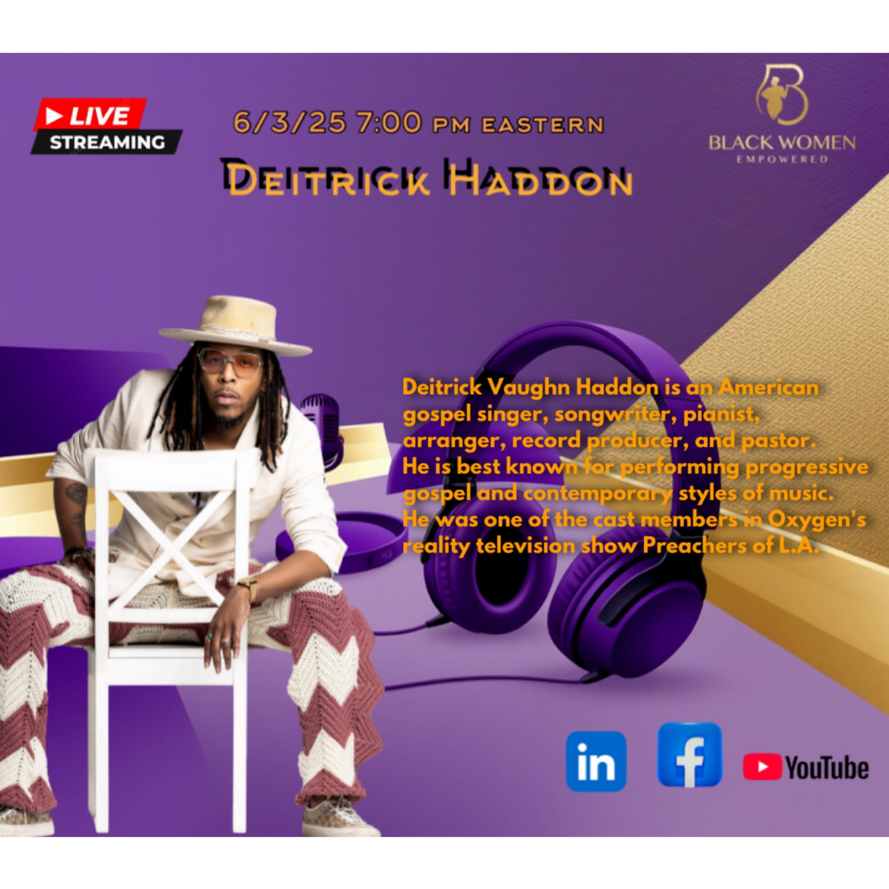 Fireside chat with Preachers of LA Pastor Deitrick Haddon episode artwork