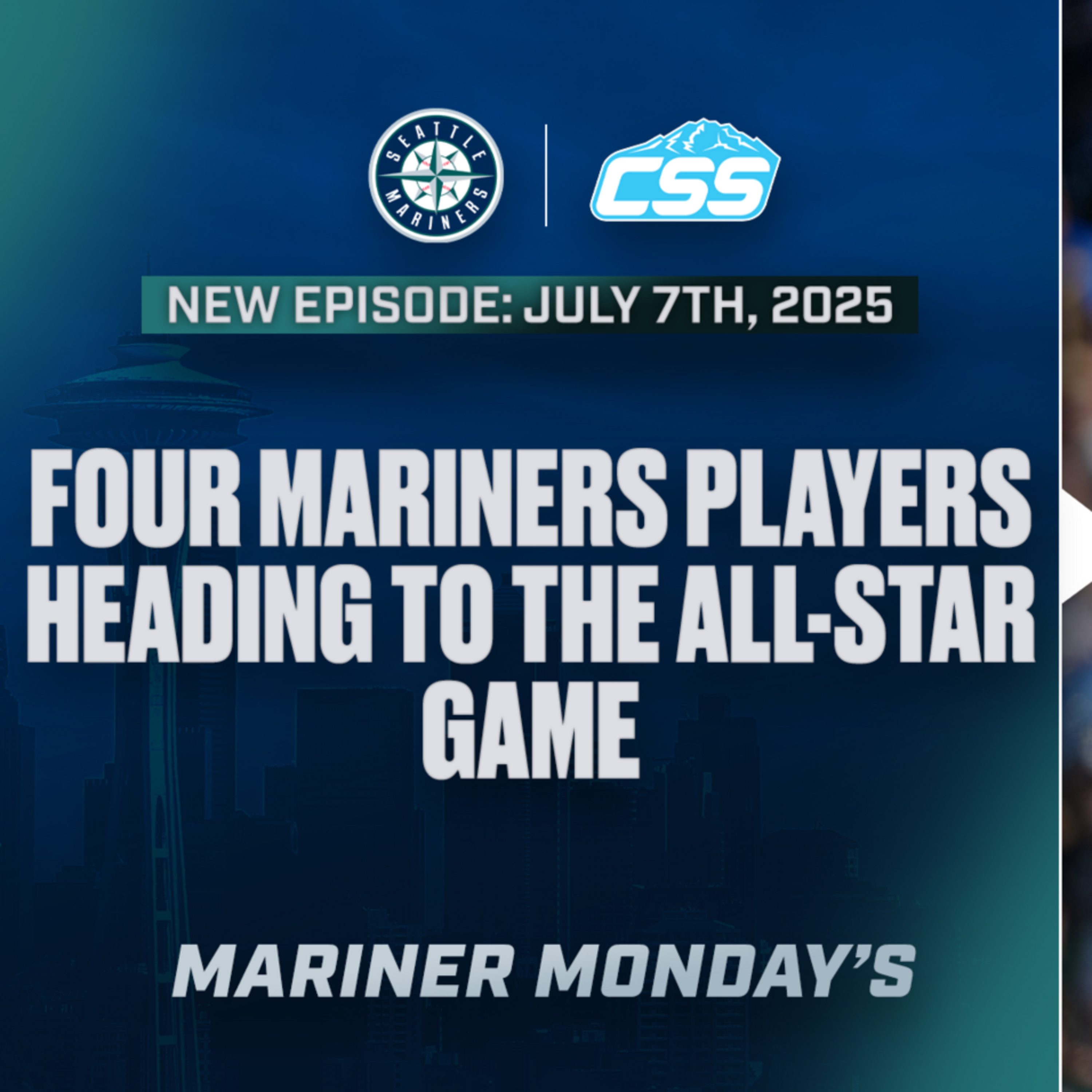 Episode 300: Four Seattle Mariners players heading to All-Star weekend 2025 - Mariner Monday's, July 7th, 2025 episode artwork