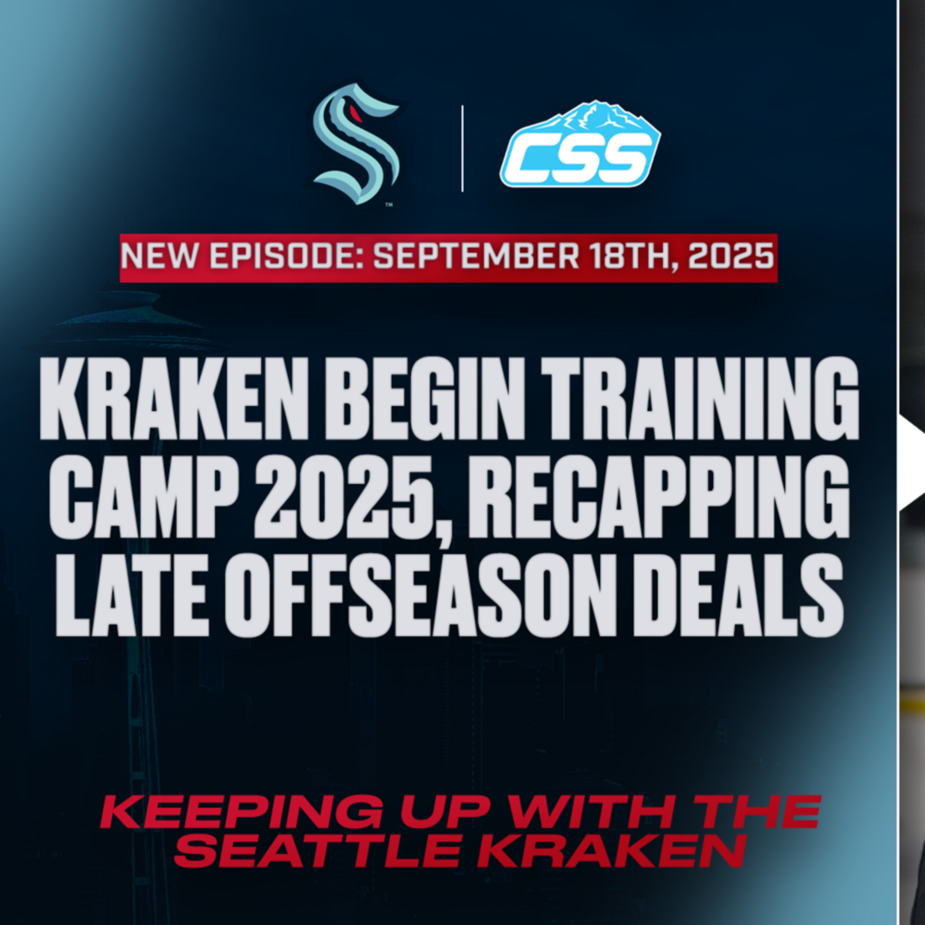 Episode 318: Early Seattle Kraken training camp thoughts - Keeping up with the Kraken, September 18th, 2025 episode artwork
