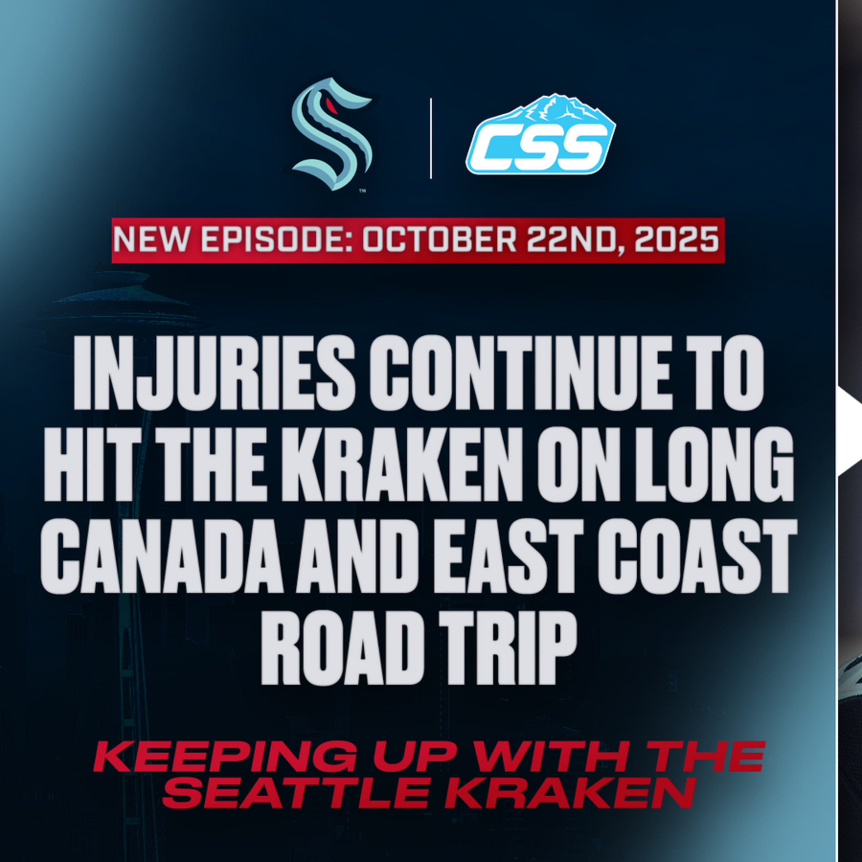 Episode 327: Injuries hitting Kraken hard on lengthy road trip - Keeping up with the Kraken, October 22nd, 2025 episode artwork