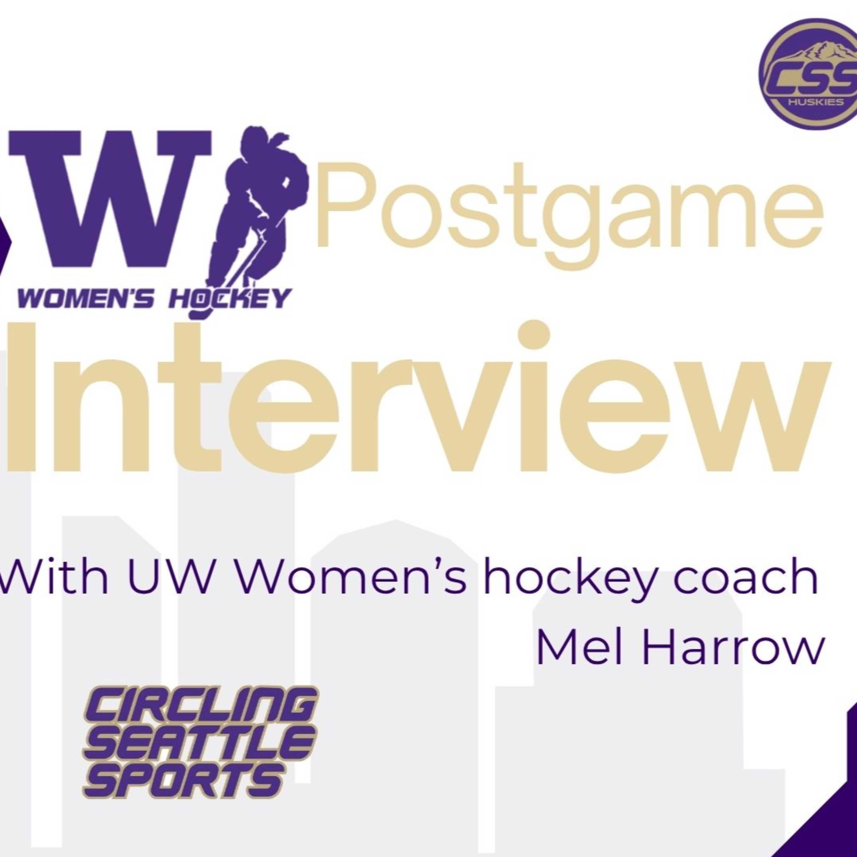 Episode 332: UW Women's hockey coach Mel Harrow discusses teams opening weekend to begin 2025-26 season episode artwork