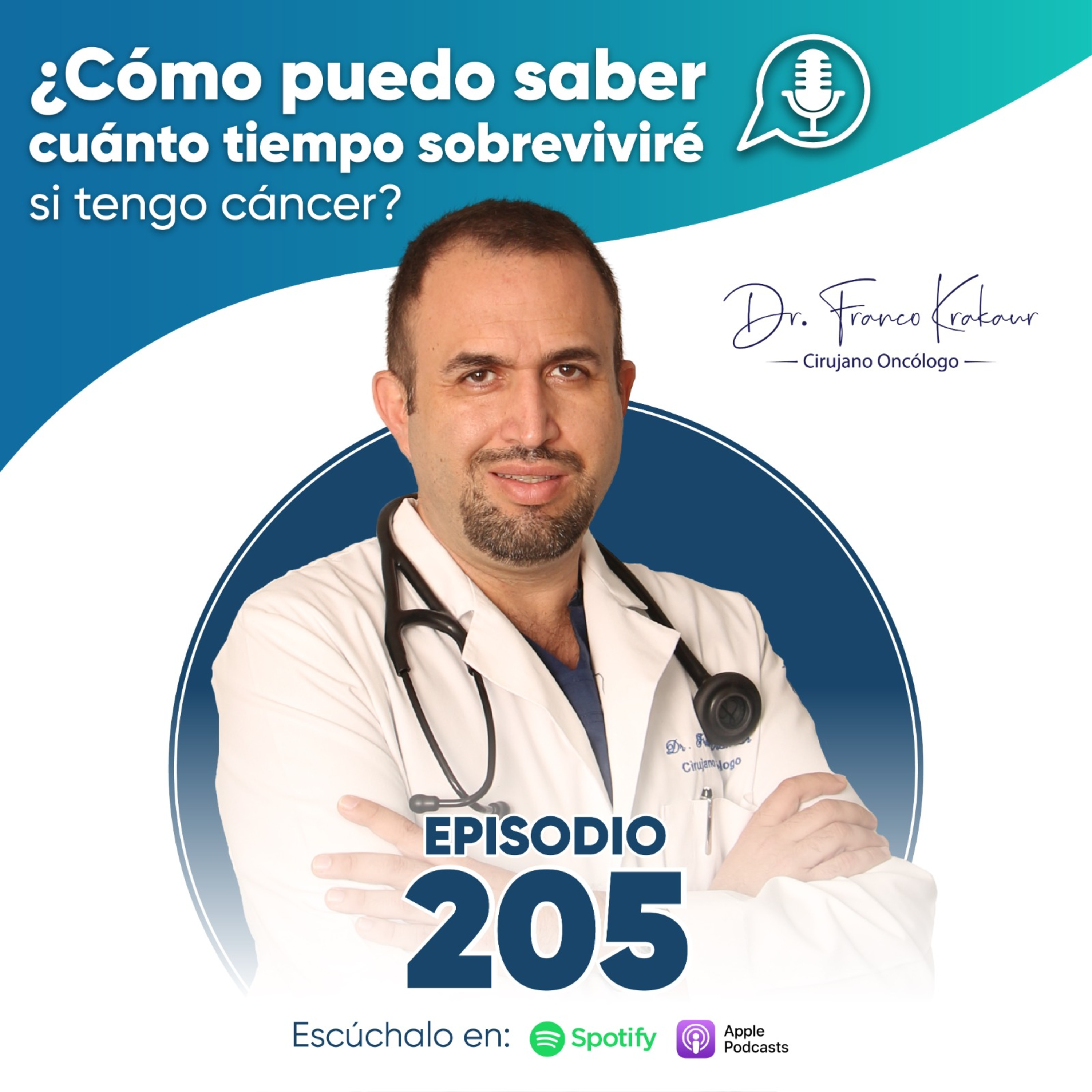 ¿Cómo puedo saber cuánto tiempo sobreviviré si tengo cáncer? | Episodio #205 | Dr. Franco Krakaur | Cirujano Oncólogo episode artwork