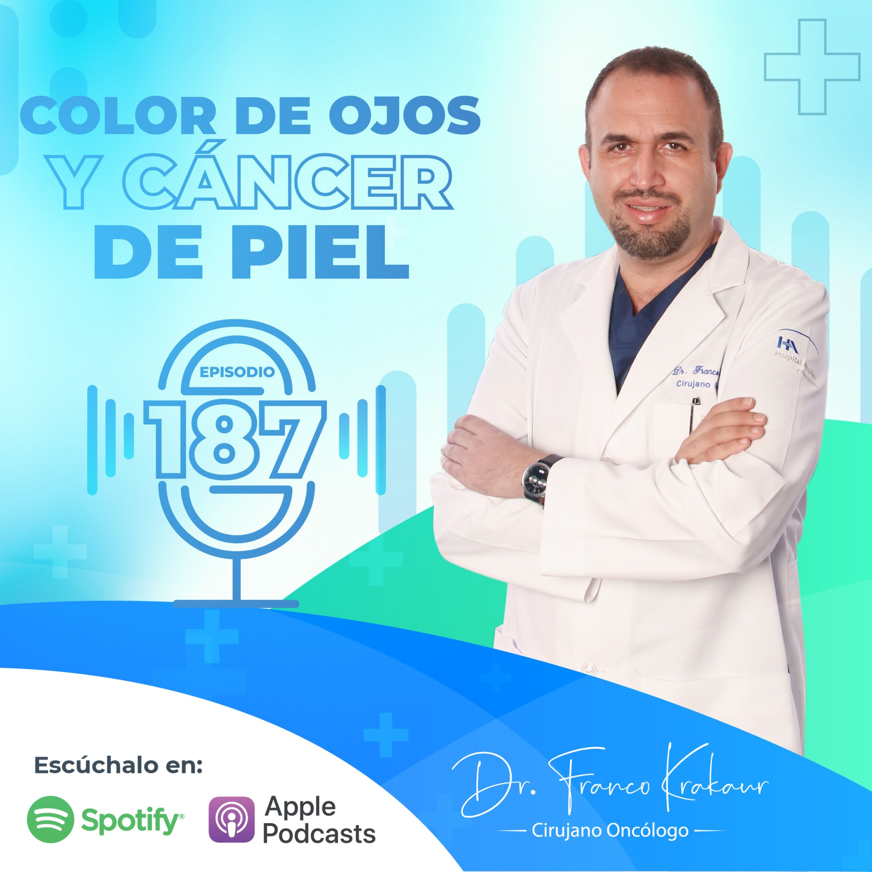 Color De Ojos Y Cáncer De Piel / Episodio #187/Dr. Franco Krakaur / Cirujano Oncólogo episode artwork