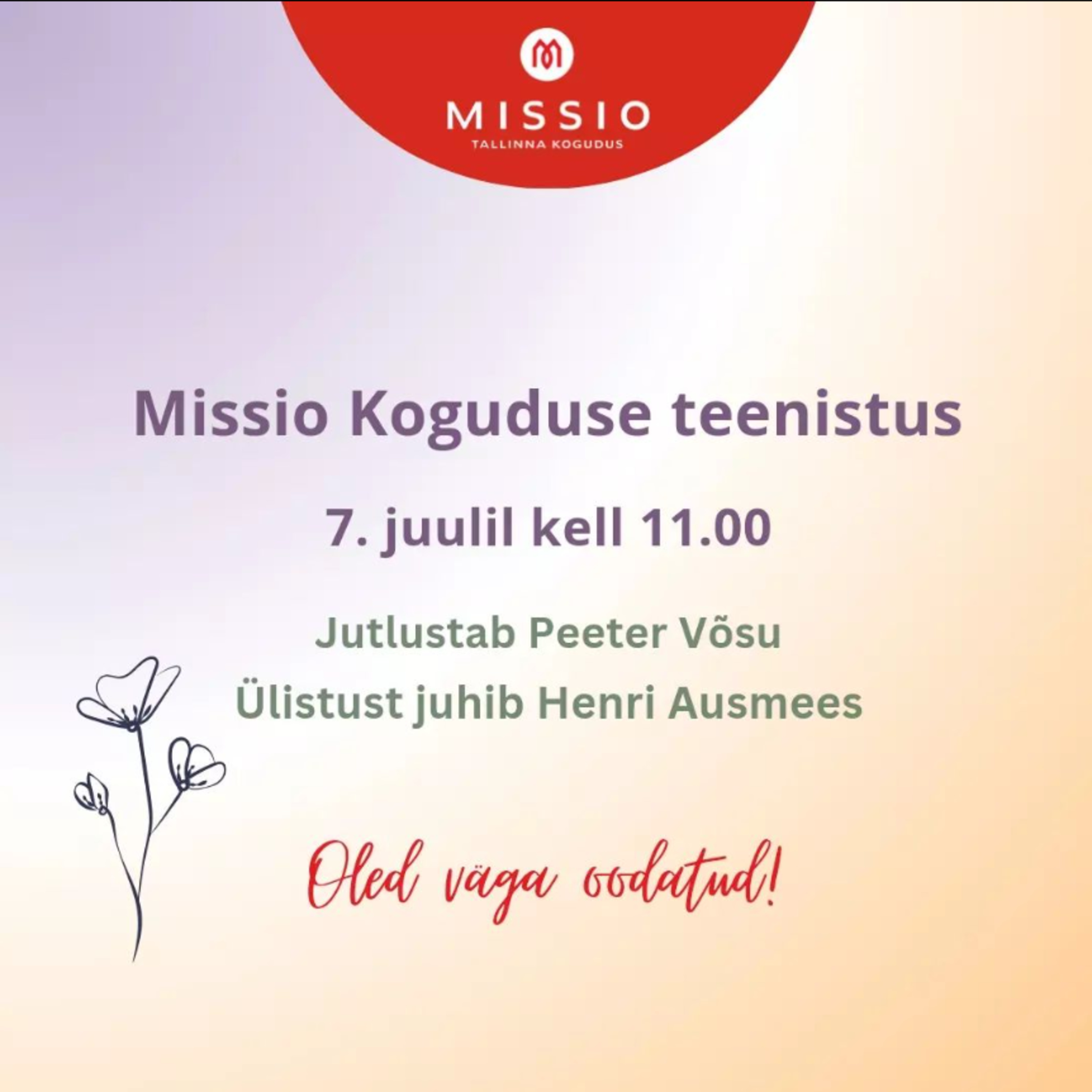 Jumalateenistus 07.07.2024