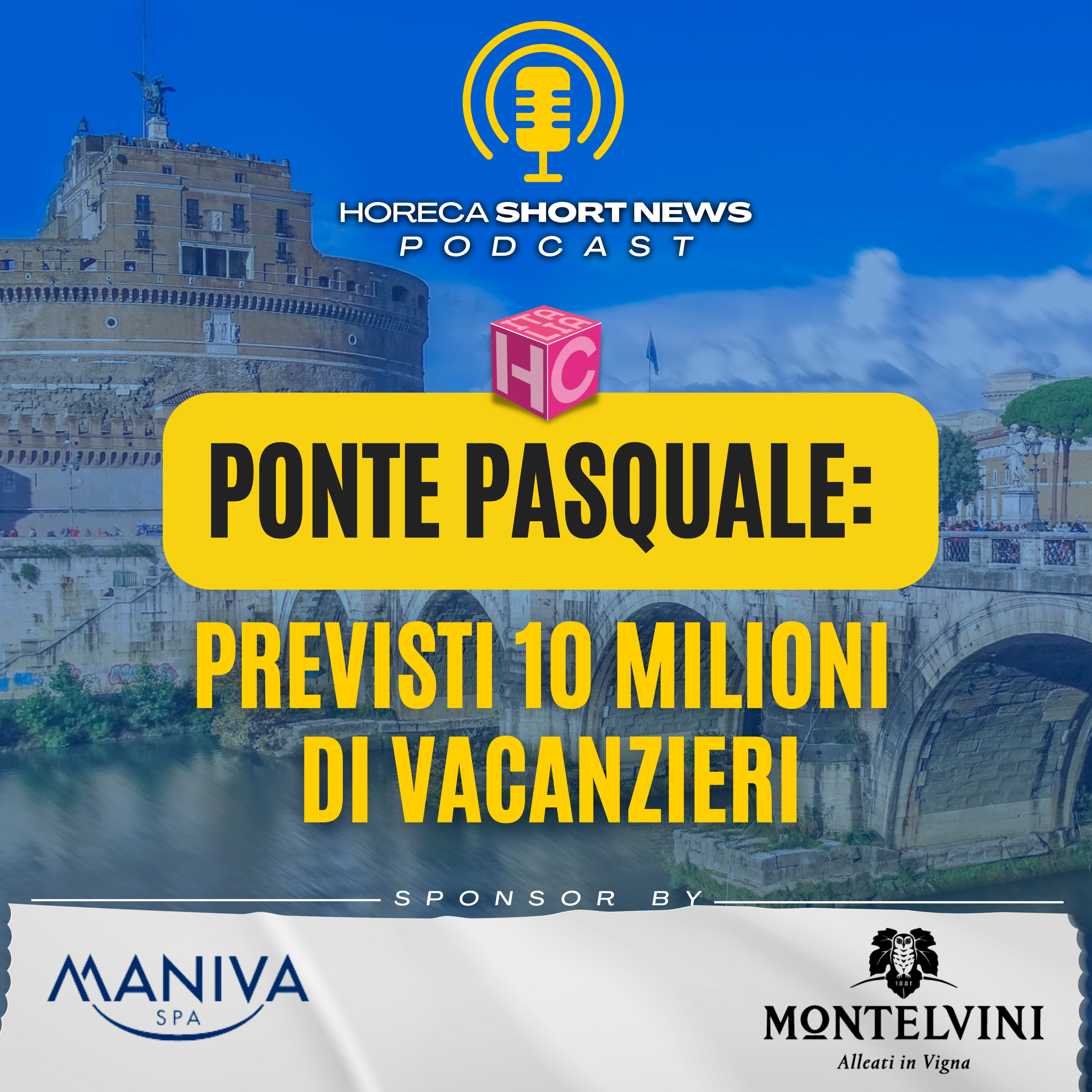 🐣Ponte pasquale previsti 10 milioni di vacanzieri 🐺Roma a Pasqua farà il pienone 🧳Turisti alla ricerca del miglior rapporto qualità/prezzo 🏨Albergatori e intelligenza artificiale episode artwork