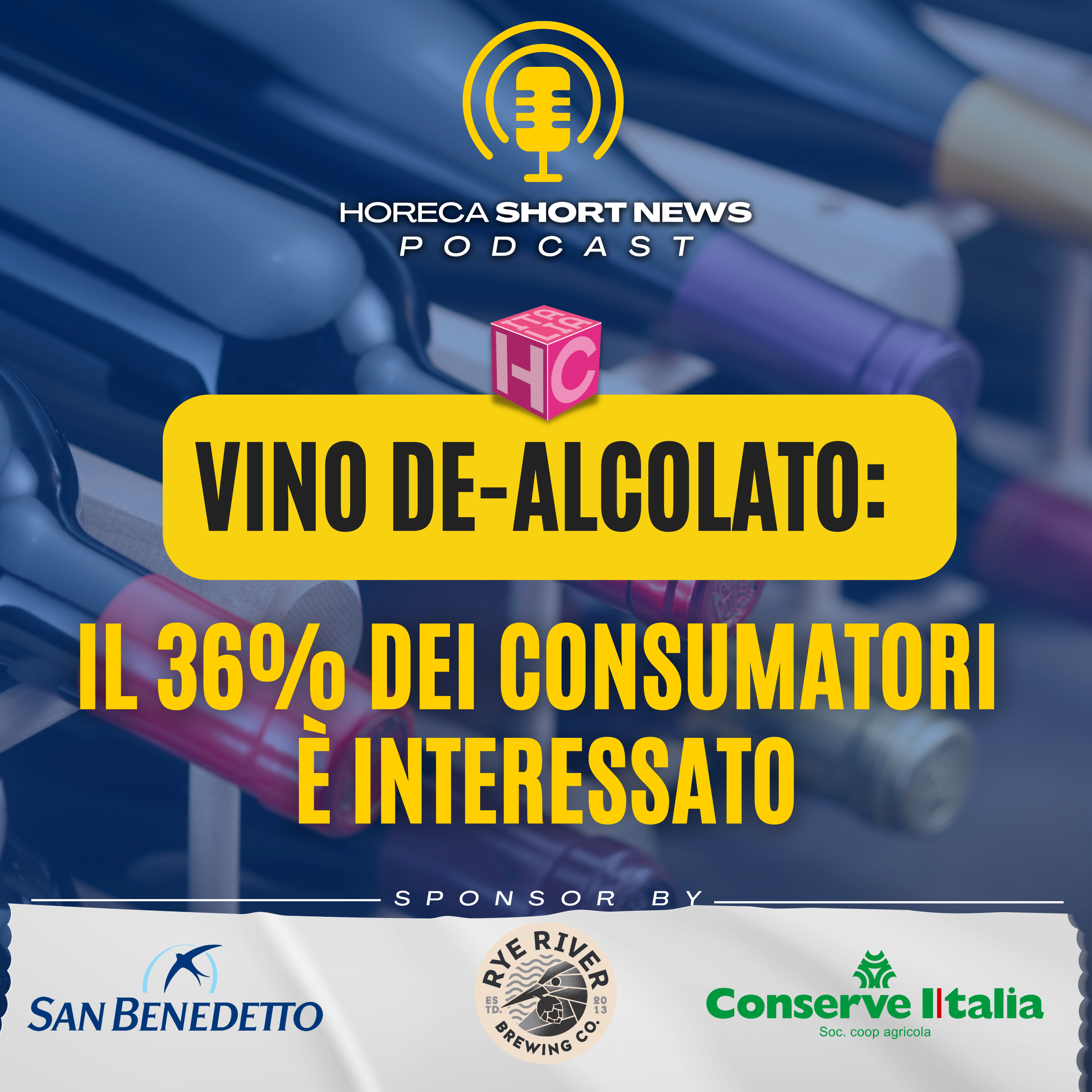 🍷Vino de-alcolato il 36% dei consumatori è interessato 💬Ascoltiamo il commento di Carlo De Biasi 🌱Ristoranti sostenibili sempre più ricercati ♻️Ichunusa contro l’abbandono delle bottiglie vuote episode artwork