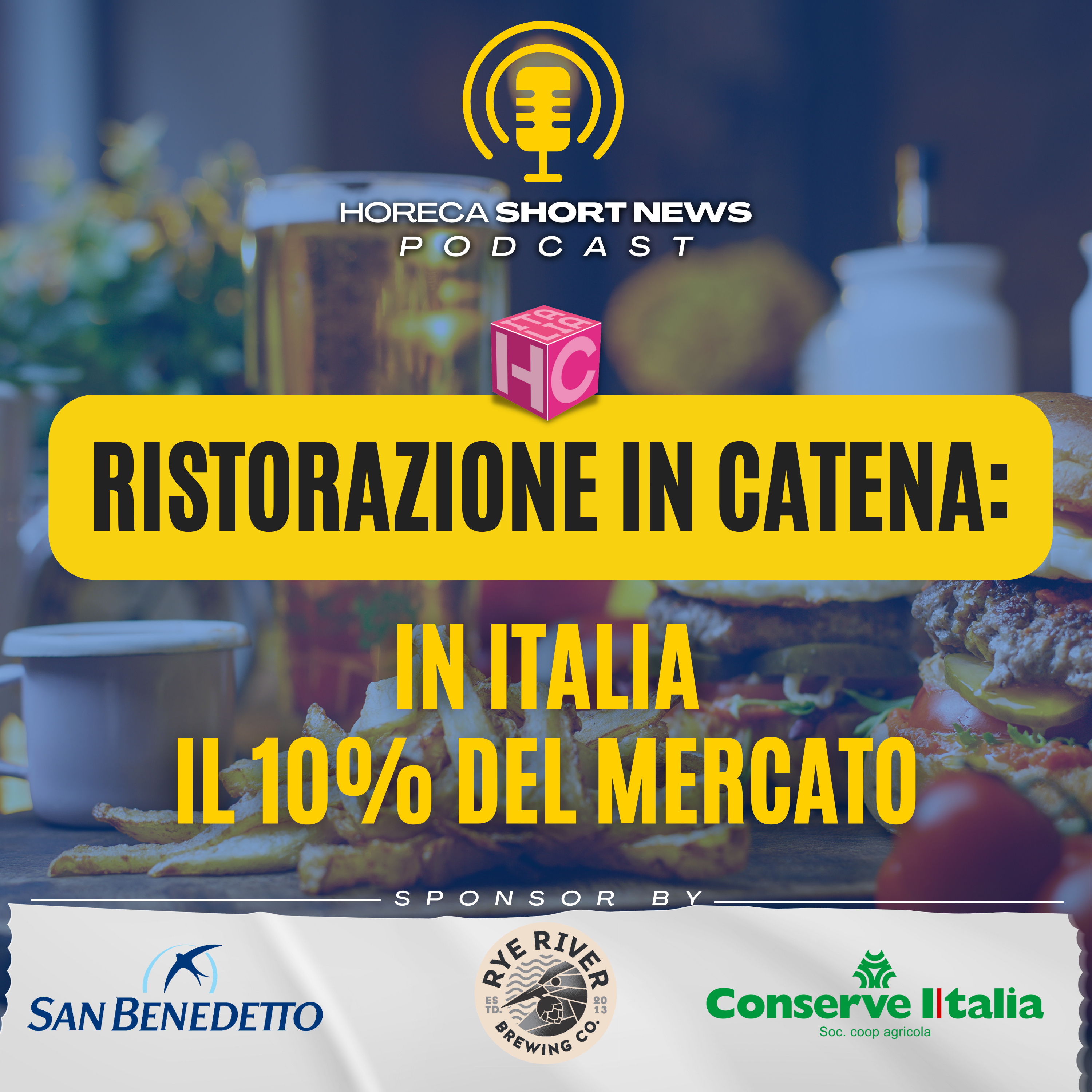 🍔Ristorazione in catena: il 10% del mercato 🏬Nei centri commerciali iL trend è in crescita 🛵Food Delivery c’è una ricerca YOU GOV 📦Cibo a domicilio ecco cosa non piace! episode artwork