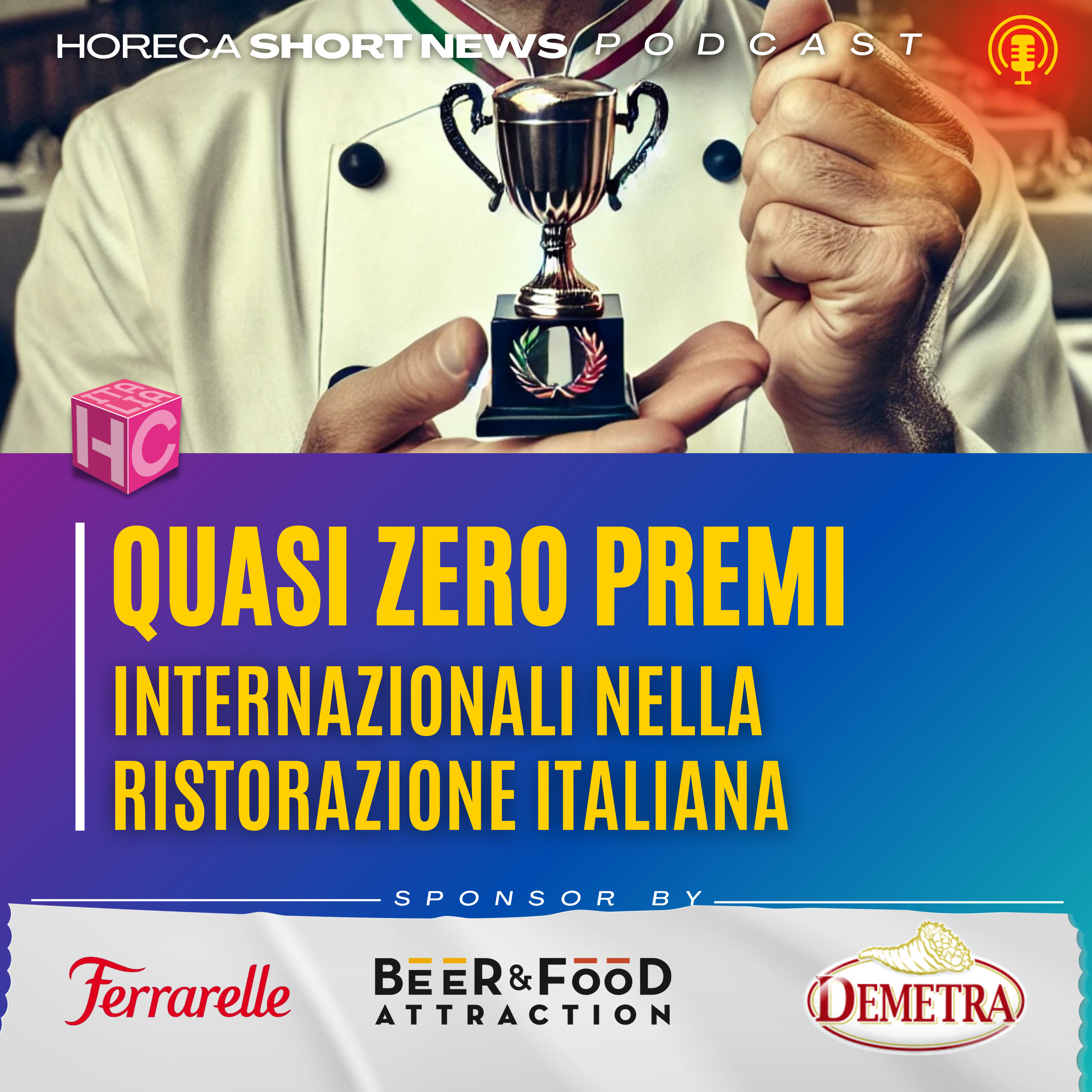🏆Ristorazione italiana: quasi zero premi a livello internazionale 🤔Può rappresentare un problema? 💬Giacomo Bullo Communication Manager di Alma 👾Bitcoin al ristorante episode artwork
