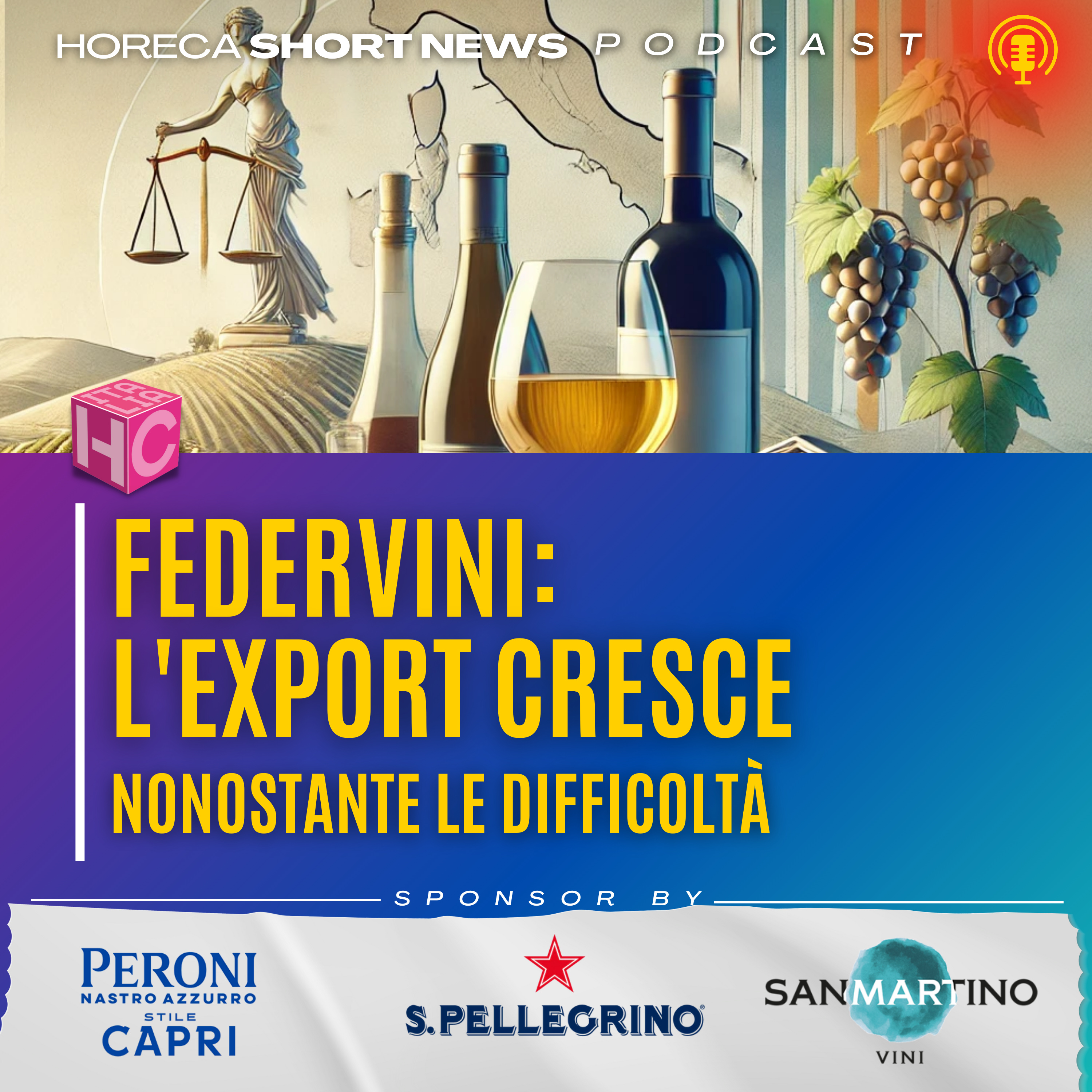 🍷Federvini: l'export cresce nonostante le difficoltà 🍷I problemi non mancano Riflessioni sui dazi 💬Il commento di Micaela Pallini, Presidente di Federvini 🍷Vini dealcolati episode artwork