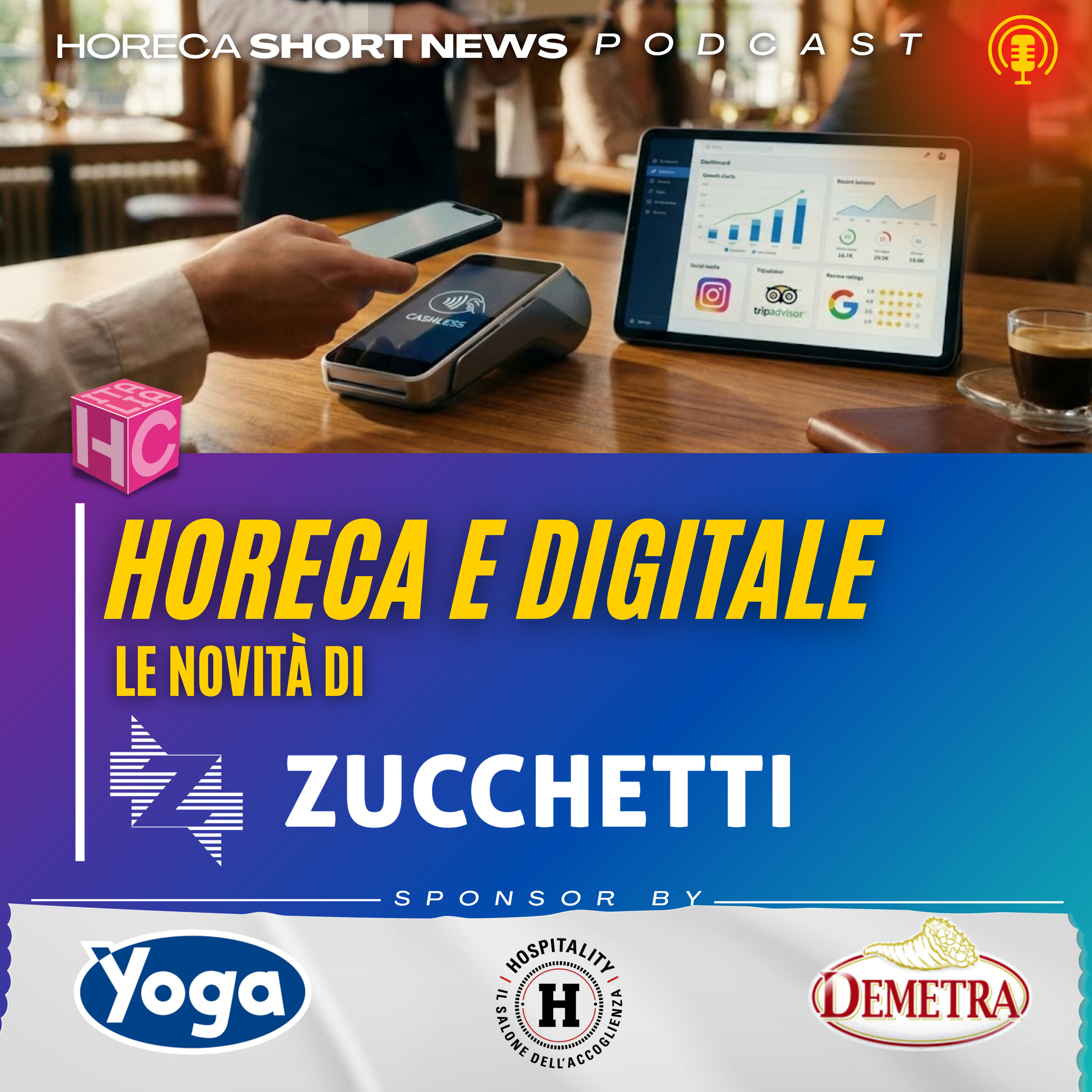 ⌨️ Horeca e digitale, le novità Zucchetti 💳 Ristorazione sempre più cashless ⭐️ Recensioni, comanda Google 💬 Ne parliamo con Gianluca Punzi episode artwork