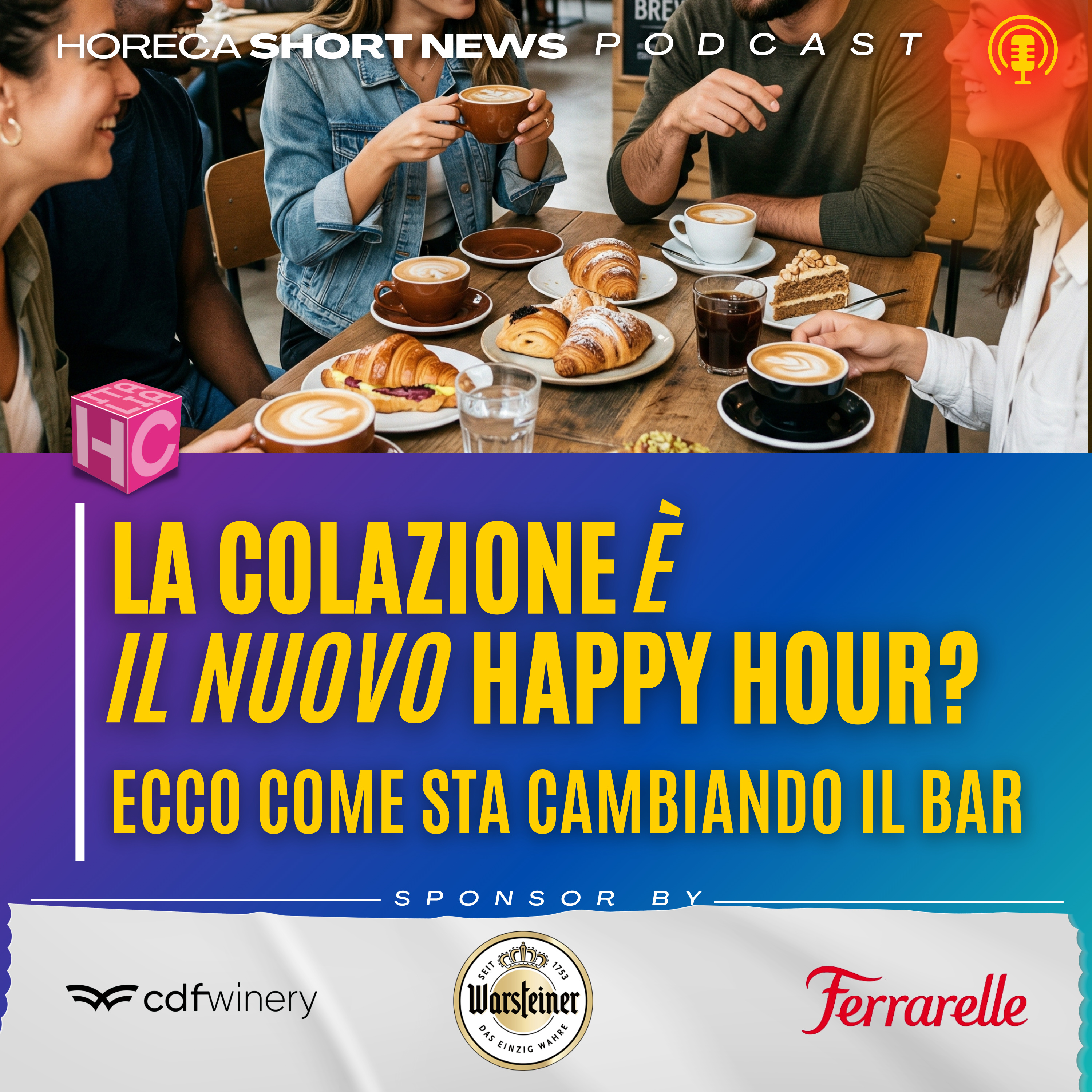 ☕️ Colazione al bar, agli italiani piace  🥐 Momento di socialità e relax  🇮🇹Coffee Clubbing arrivano in Italia?  💬ne parliamo con Vito Campanelli  episode artwork