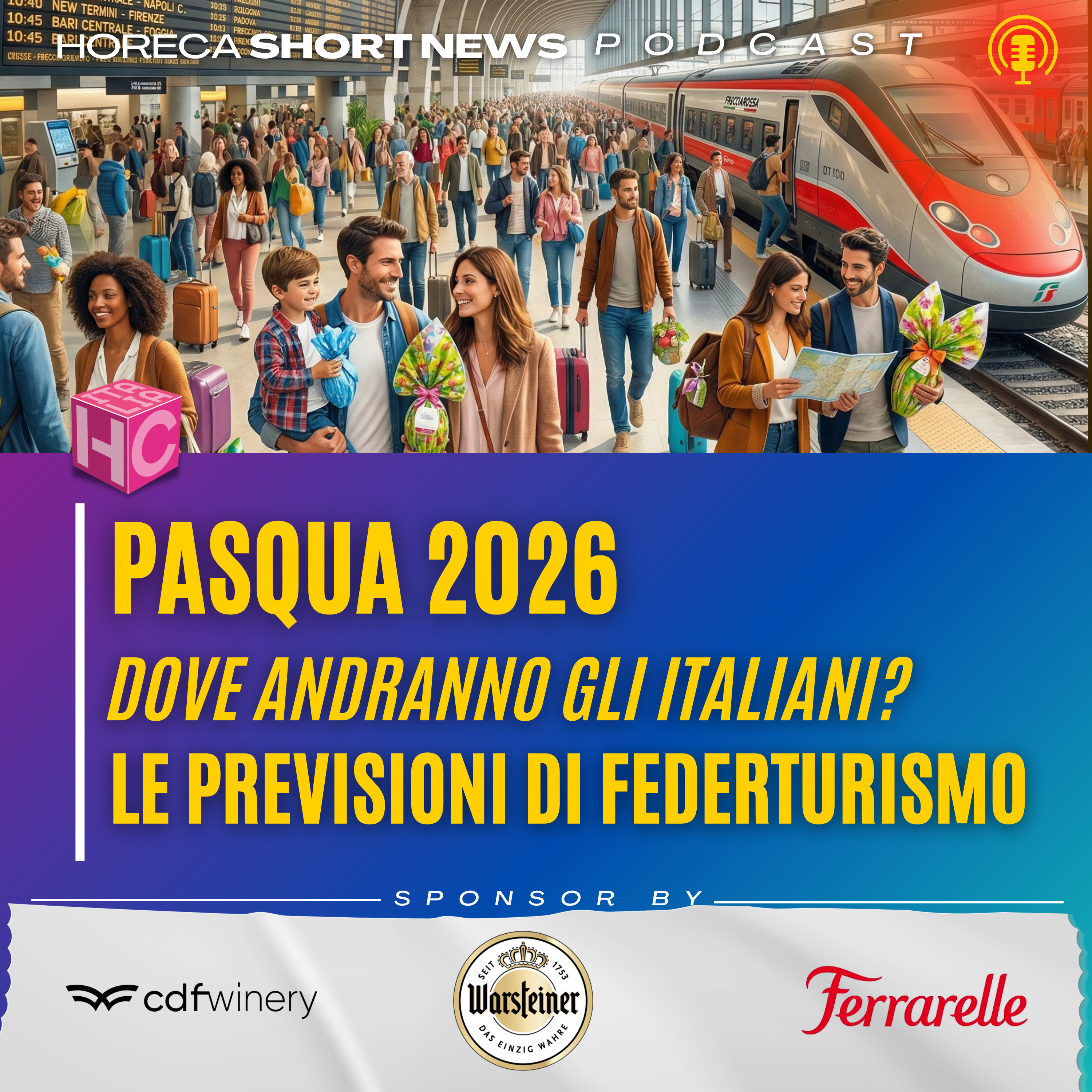 🌸 Ponte Pasquale e turismo, quali previsioni?  💬Ne parliamo con Marina Lalli, presidente Federturismo  🍫 Uova di cioccolato quest’anno soffrono di shrinkflation  episode artwork