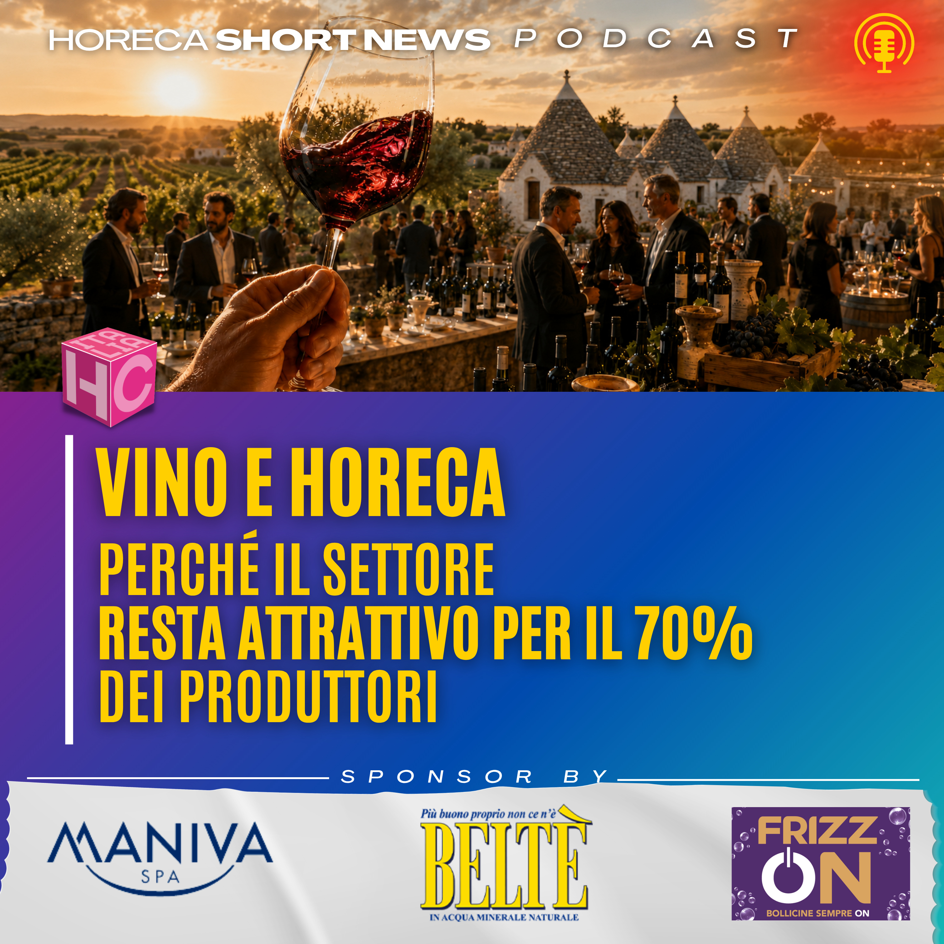 🍷 Vino per il 70% dei produttori il settore è attrattivo  🎟️Radici del Sud in scena a Gioia del Colle  ⛰️ Nuove attività per Altemasi Trentodoc  💧Abbiamo anche l’acqua luppolata…  episode artwork