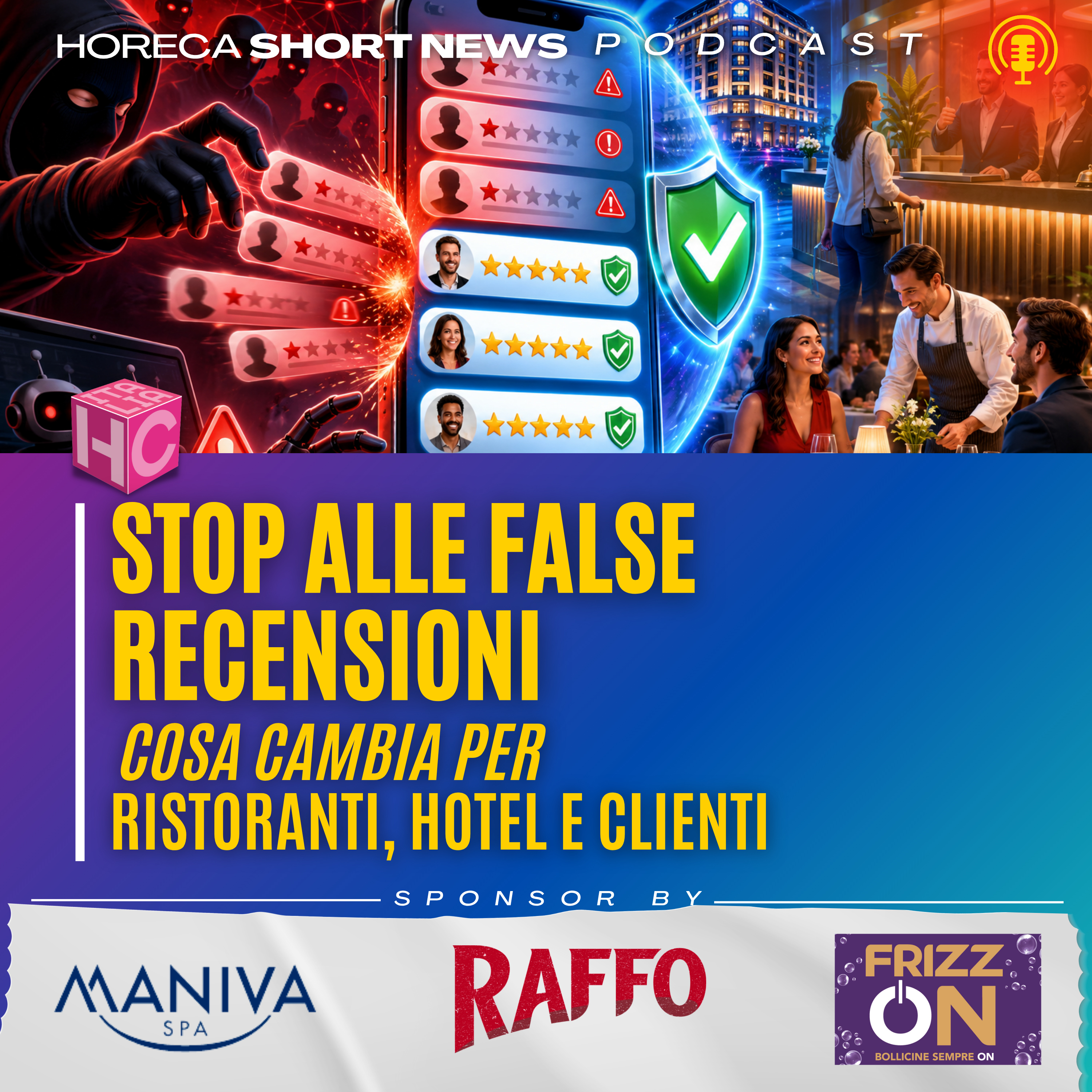 ⚠️ AGCOM nuove regole in arrivo contro le false recensioni  🍽️ Ristoranti e NO SHOW il problema persiste  💸 E c’è anche chi non paga il conto  📍 Google maps ordinerà anche food & beverage  episode artwork
