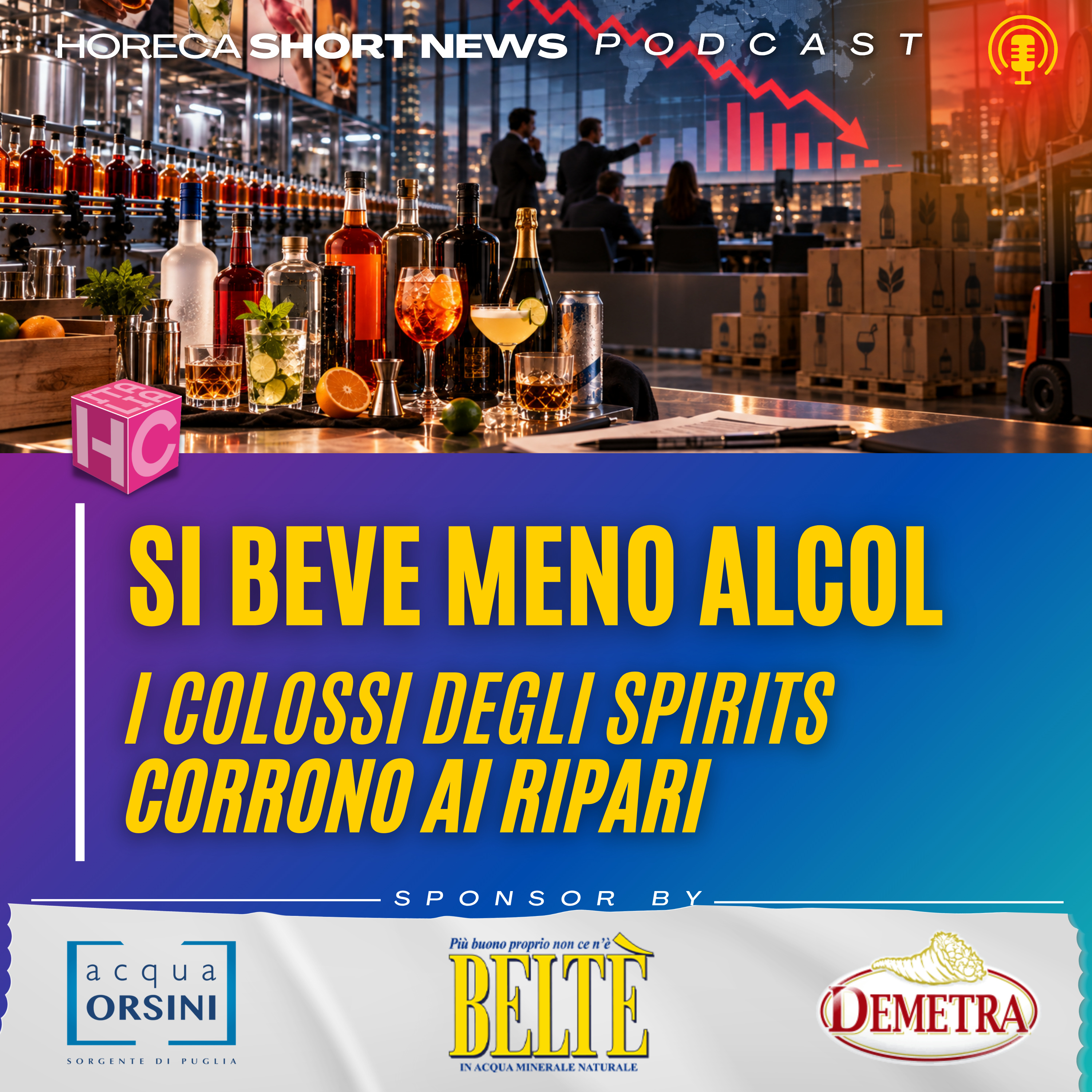 📊 Mercato mondiale degli spirit  🍸 Il calo dei consumi guida le nuove strategie dei big  💪 La sfida non è solo finanziaria  ✅ Ma di Semplificazione e Aggregazioni   episode artwork