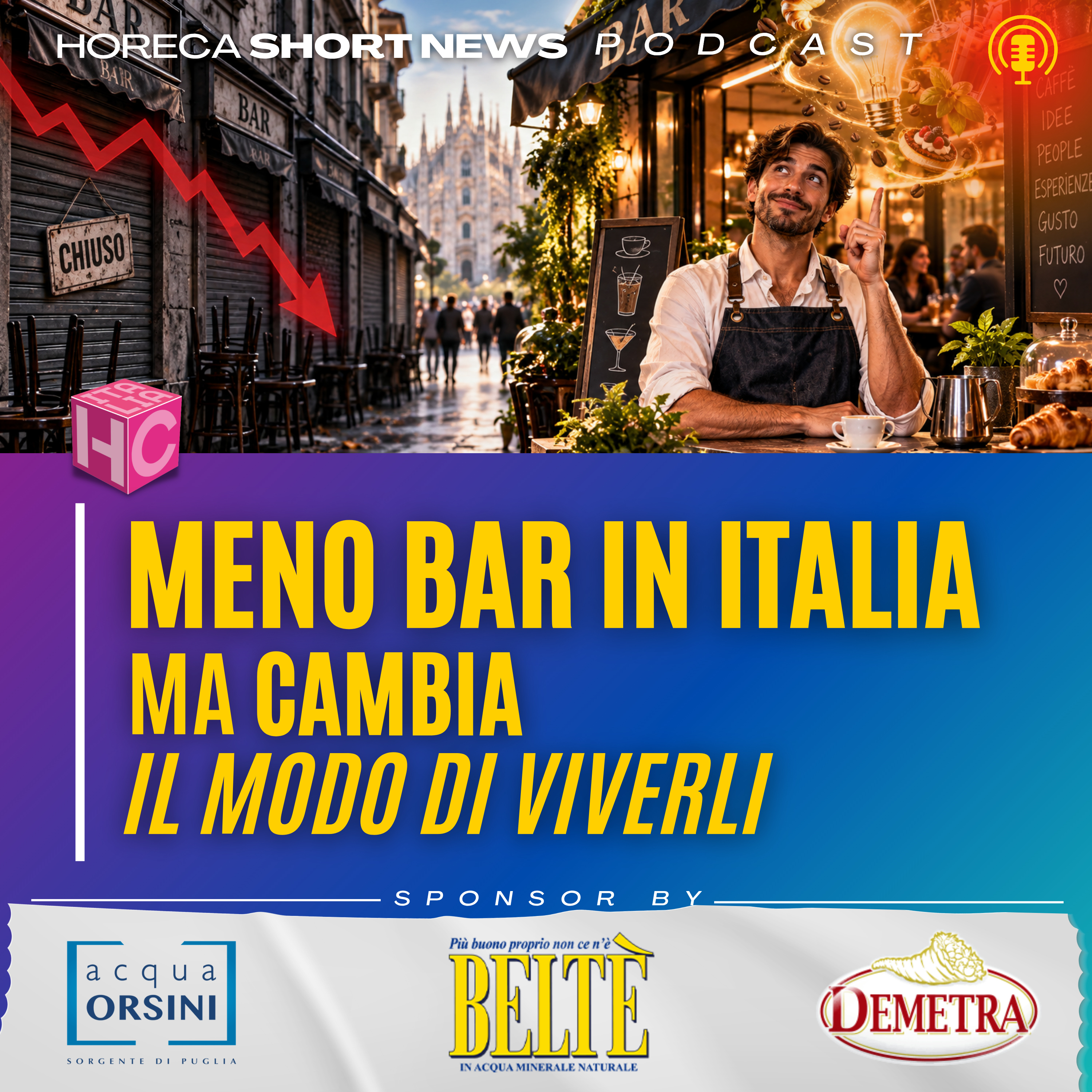 ☕️ Bar: meno locali ma più innovazione  🦐 Il gambero rosso presenta la Guida 2027 dei migliori bar d’Italia  🚇 A Milano in metro c’è degu -stazioni  👁️ Work in travel domani a Spunti di Vista  episode artwork
