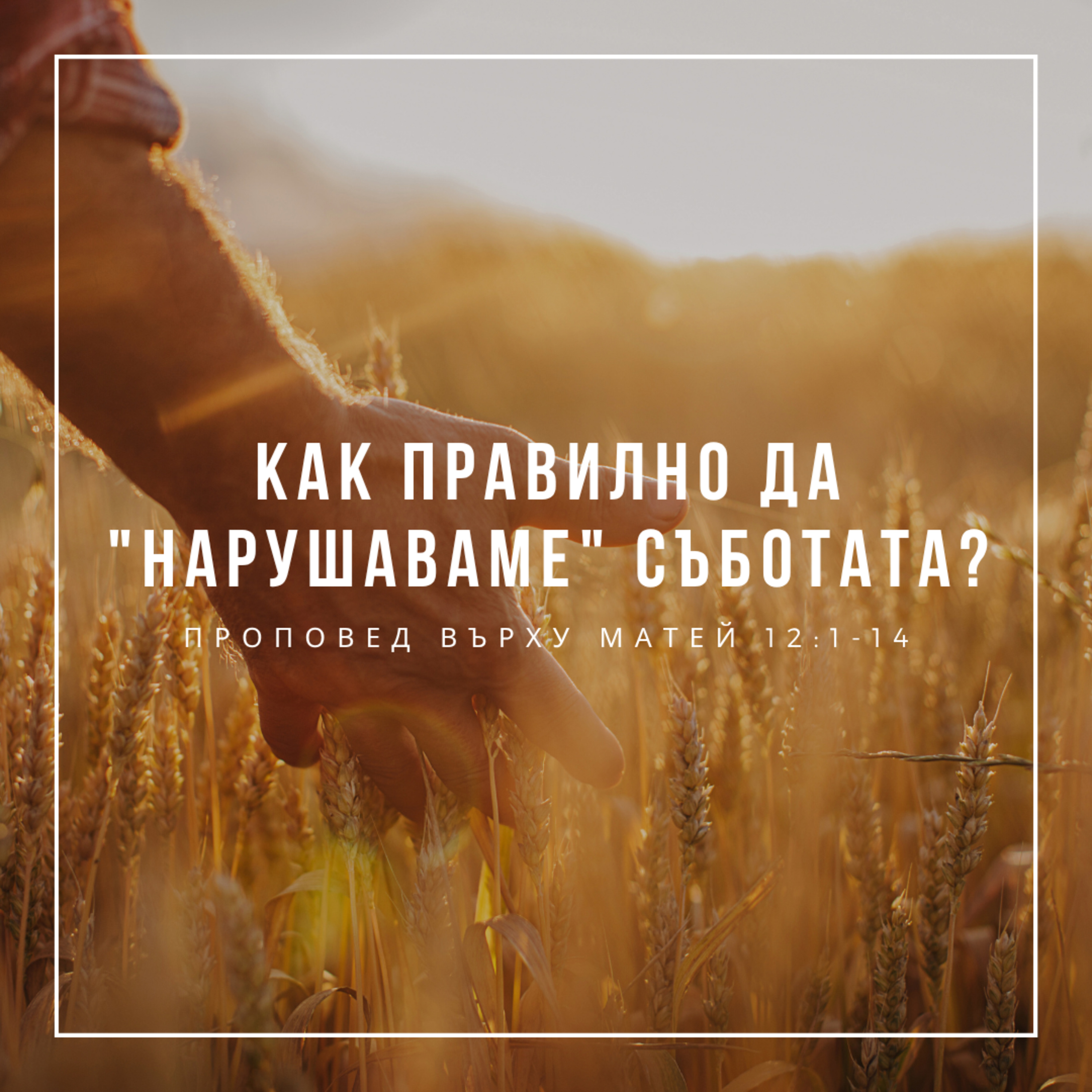 Как правилно да "нарушаваме" съботата? (Матей 12:1-14) episode artwork