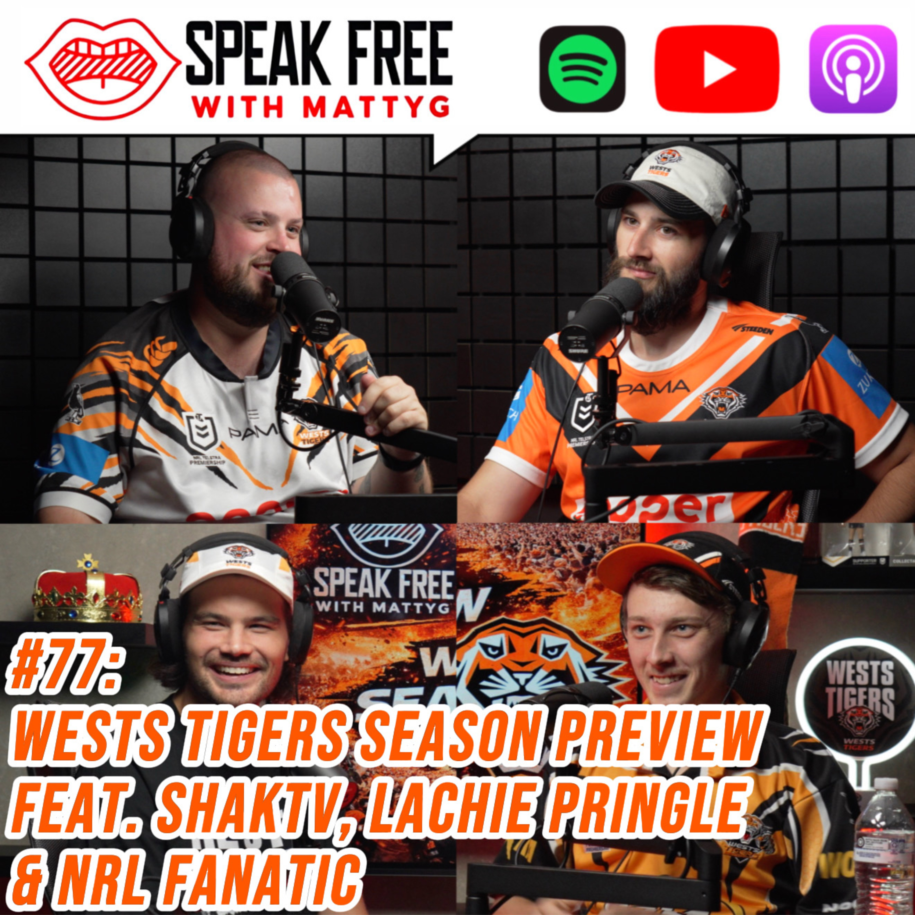 EPISODE #77: WESTS TIGERS 2026 SEASON PREVIEW (FEAT. SHAKTV, LACHIE PRINGLE & NRL FANATIC) episode artwork