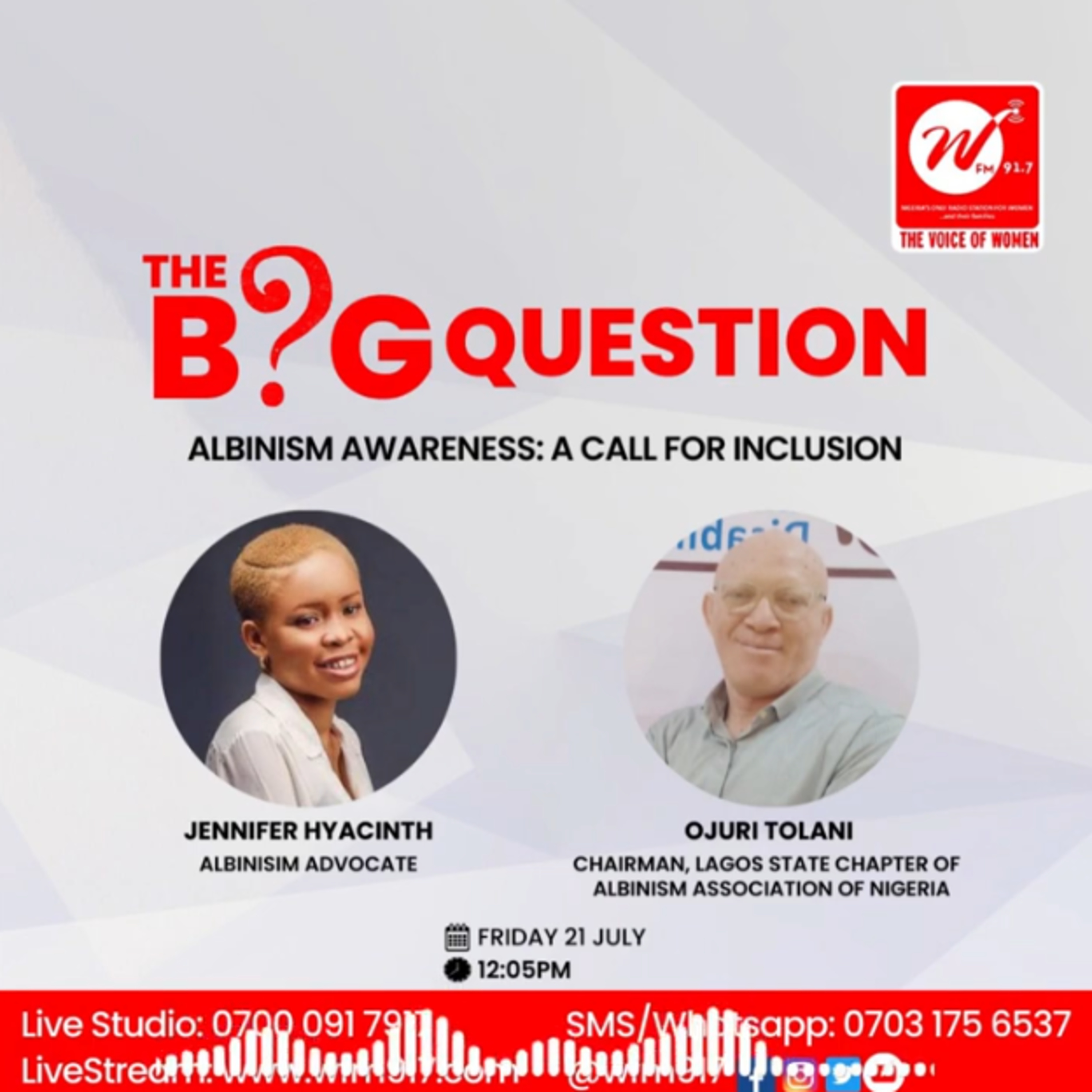 TheBigQuestion - Albinism Awareness: A call for inclusion episode artwork