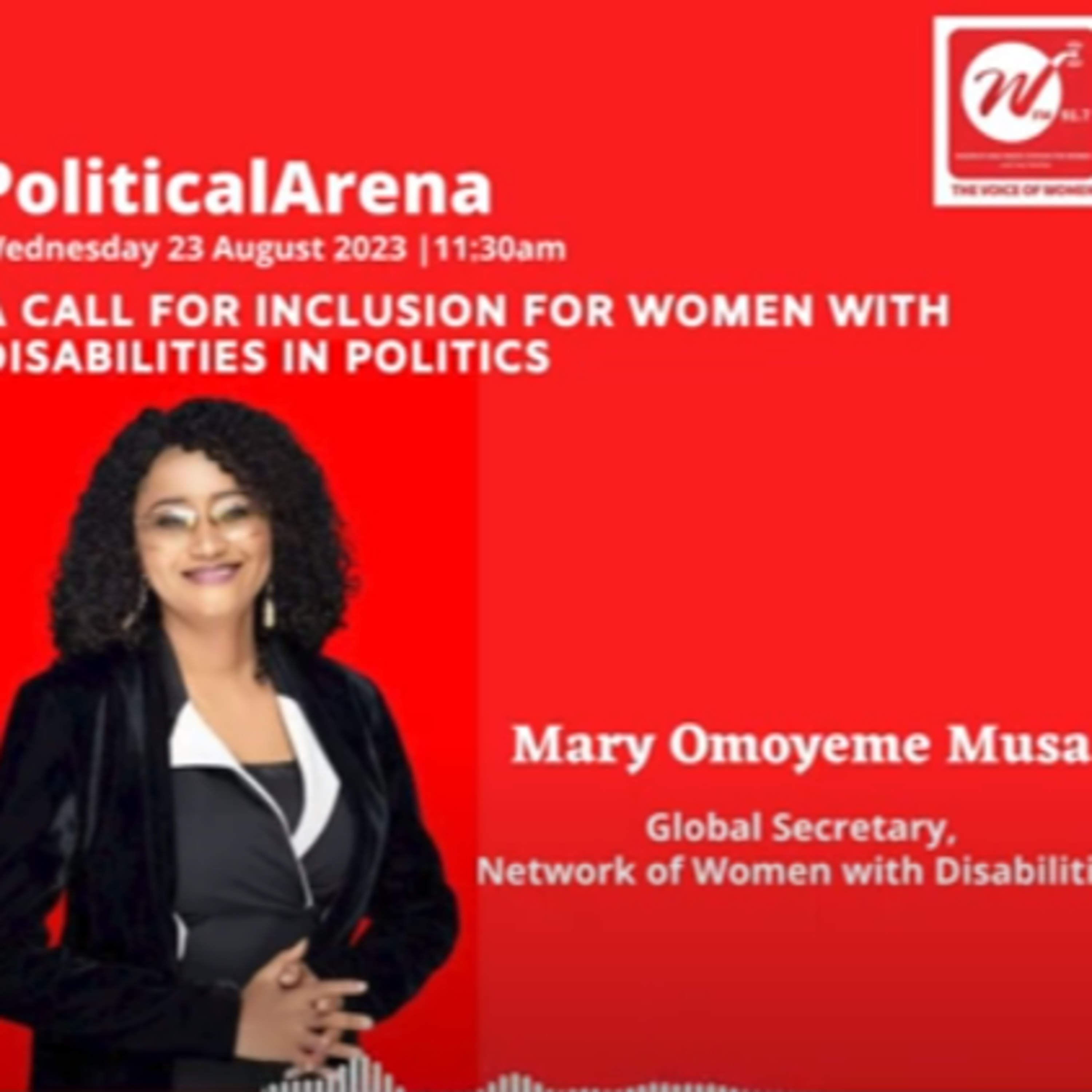 A CALL FOR INCLUSION FOR WOMEN WITH DISABILITIES IN POLITICS episode artwork