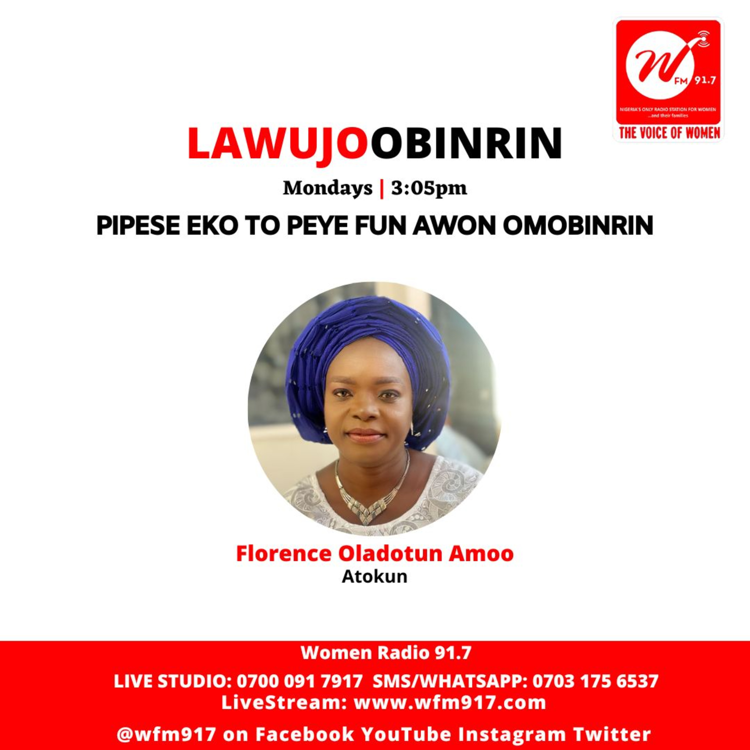 LawujoObinrin - Pipese eko to peye fun awon omobinrin episode artwork