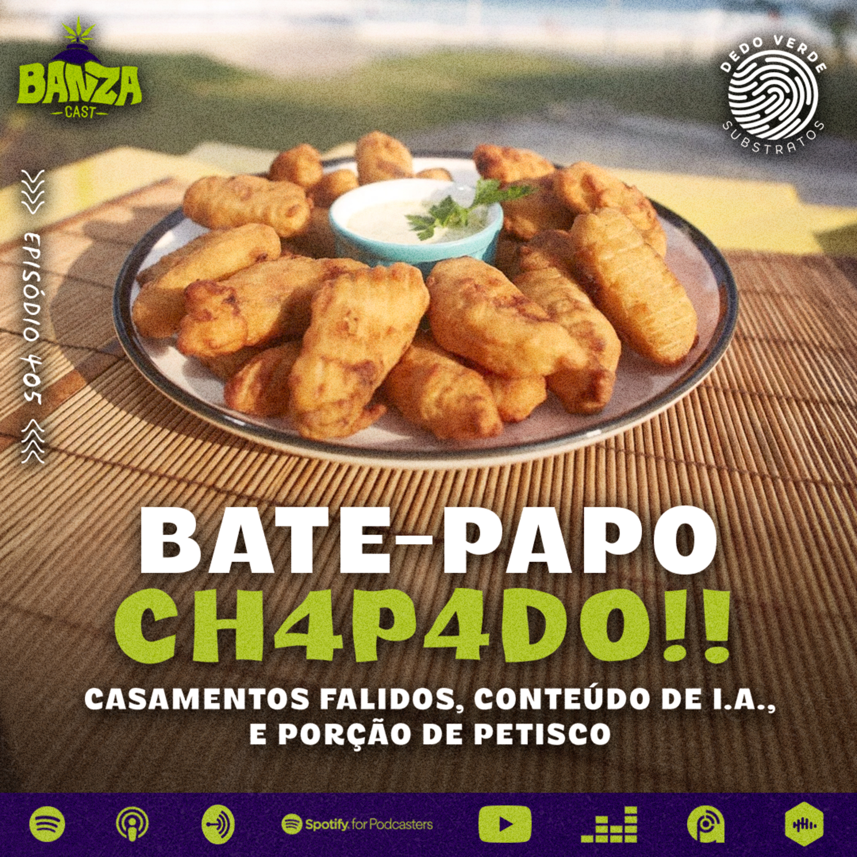 BANZAcast 405 - CASAMENTOS FALIDOS, CONTEÚDO DE I.A., E PORÇÃO DE PETISCO episode artwork