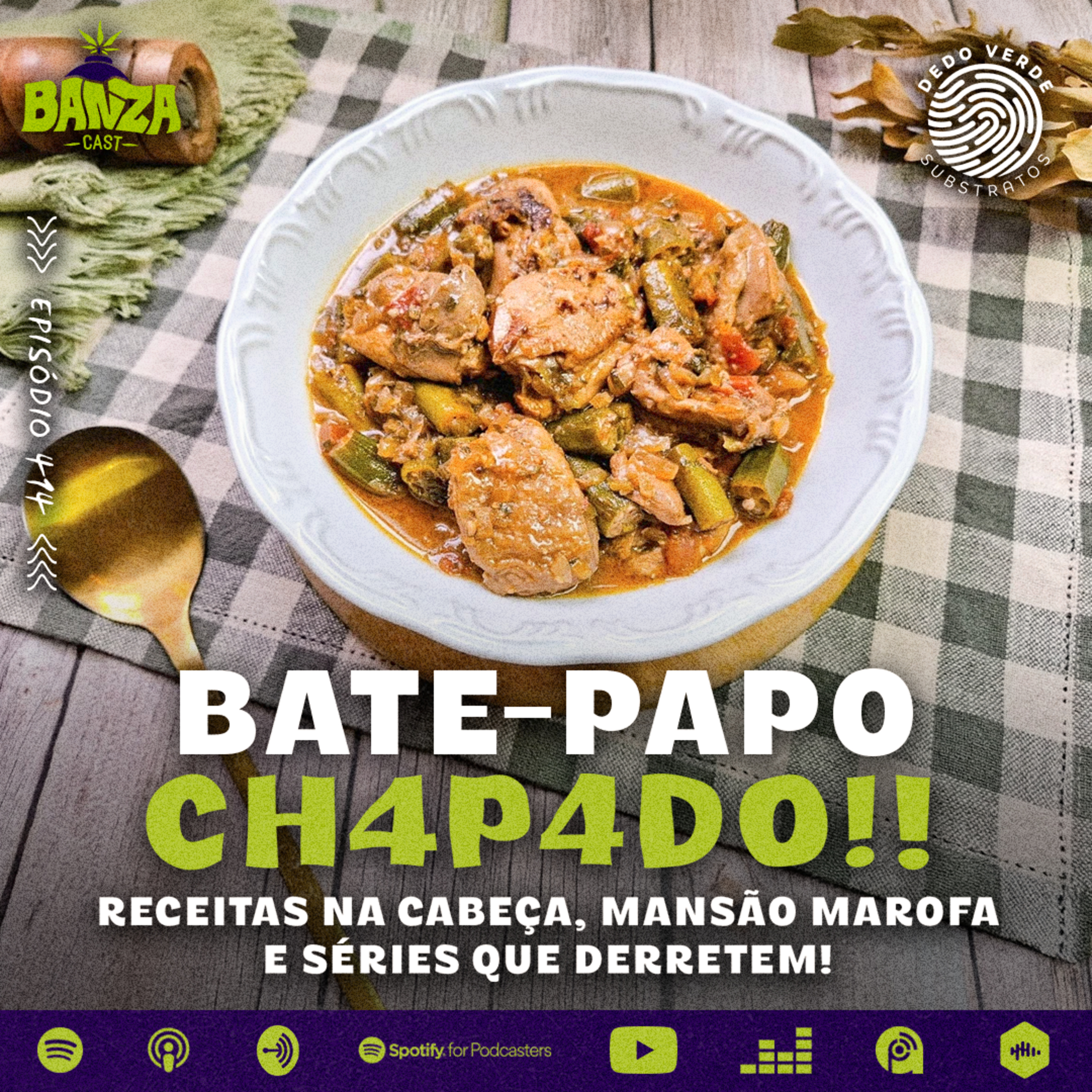 BANZAcast 414 - RECEITAS NA CABEÇA, MANSÃO MAROFA E SÉRIES QUE DERRETEM! episode artwork