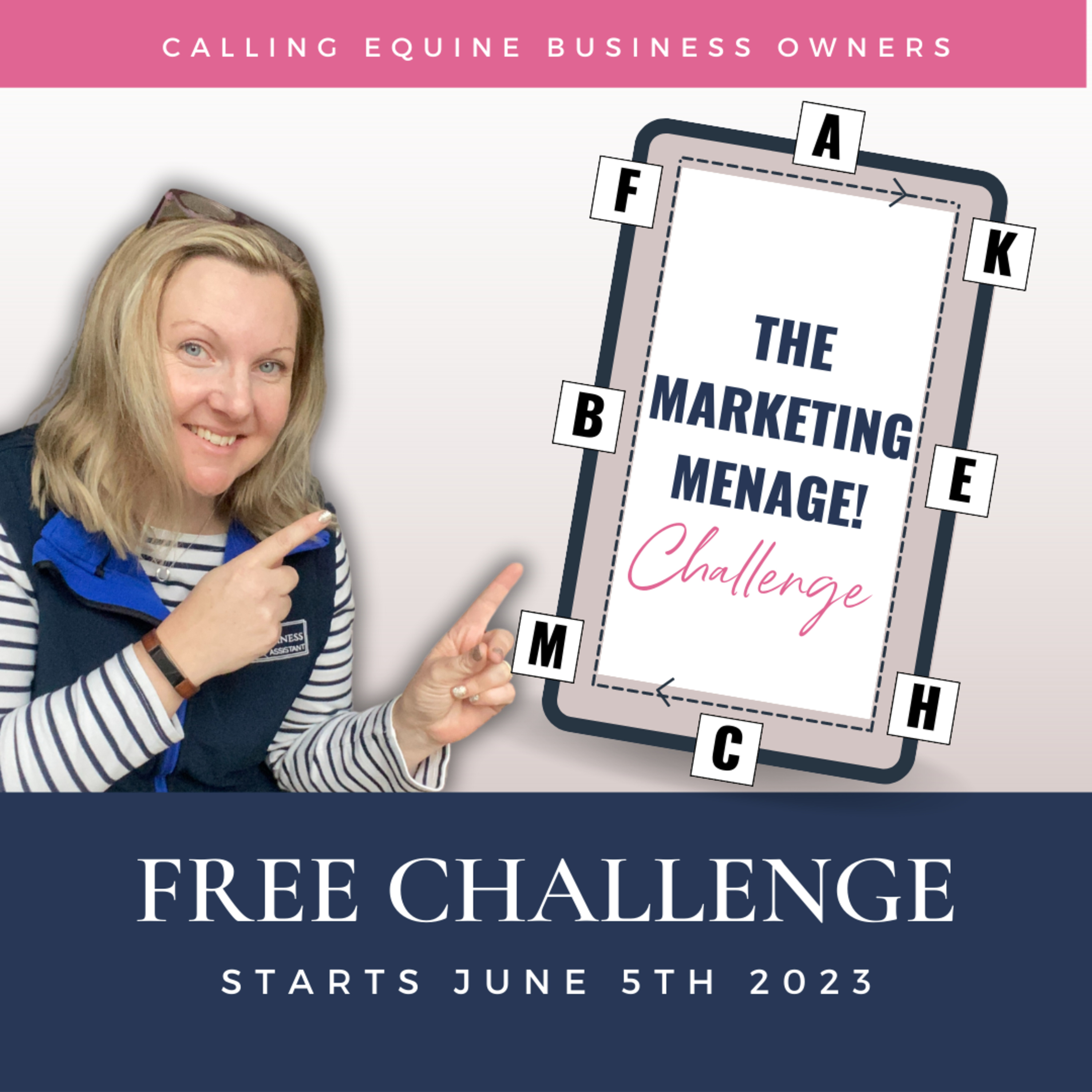 Improve your Equine Business Marketing Plan - JOIN the Marketing Menage Challenge  episode artwork
