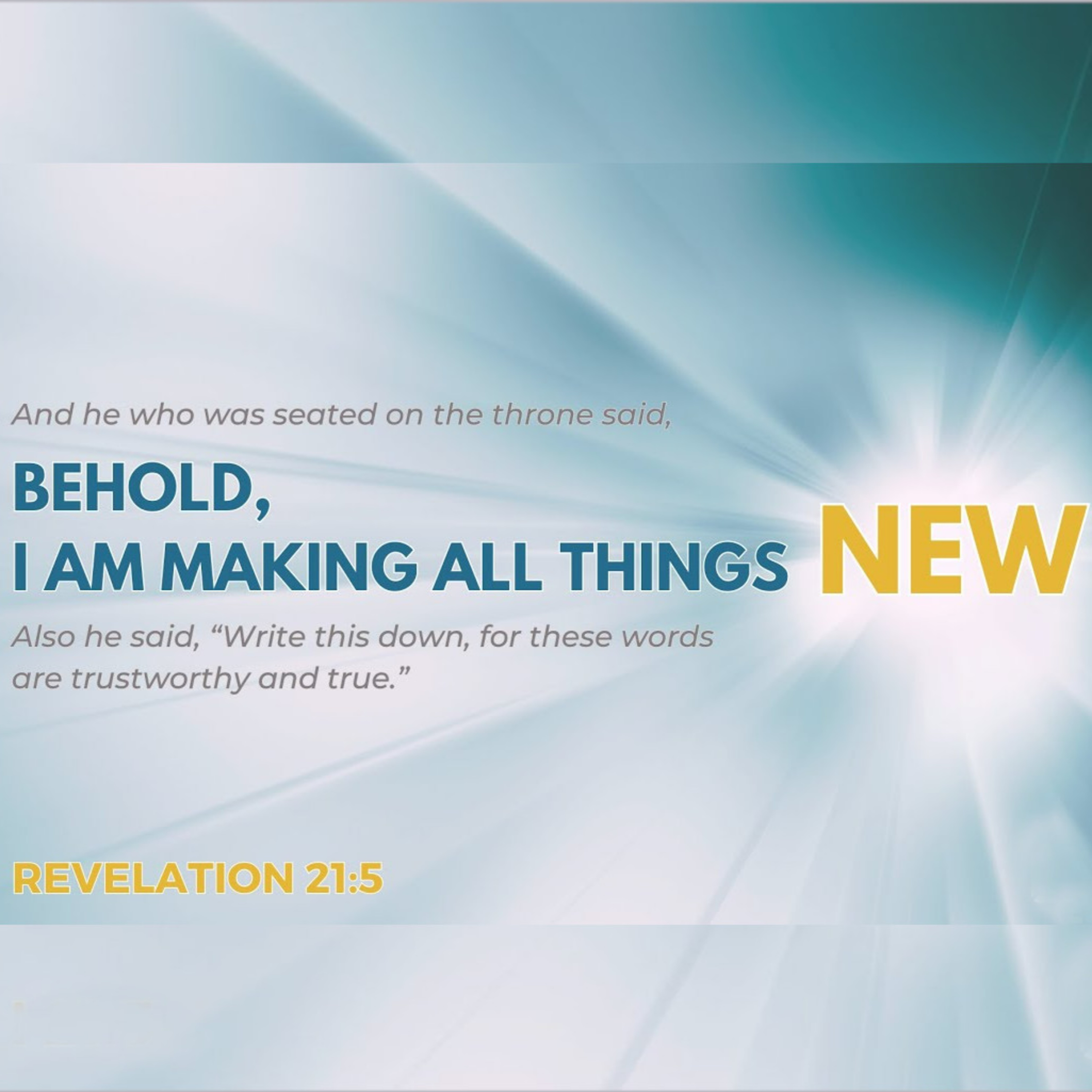 Revelation 21:1-8 - "Epilogue - Called to Peace" episode artwork