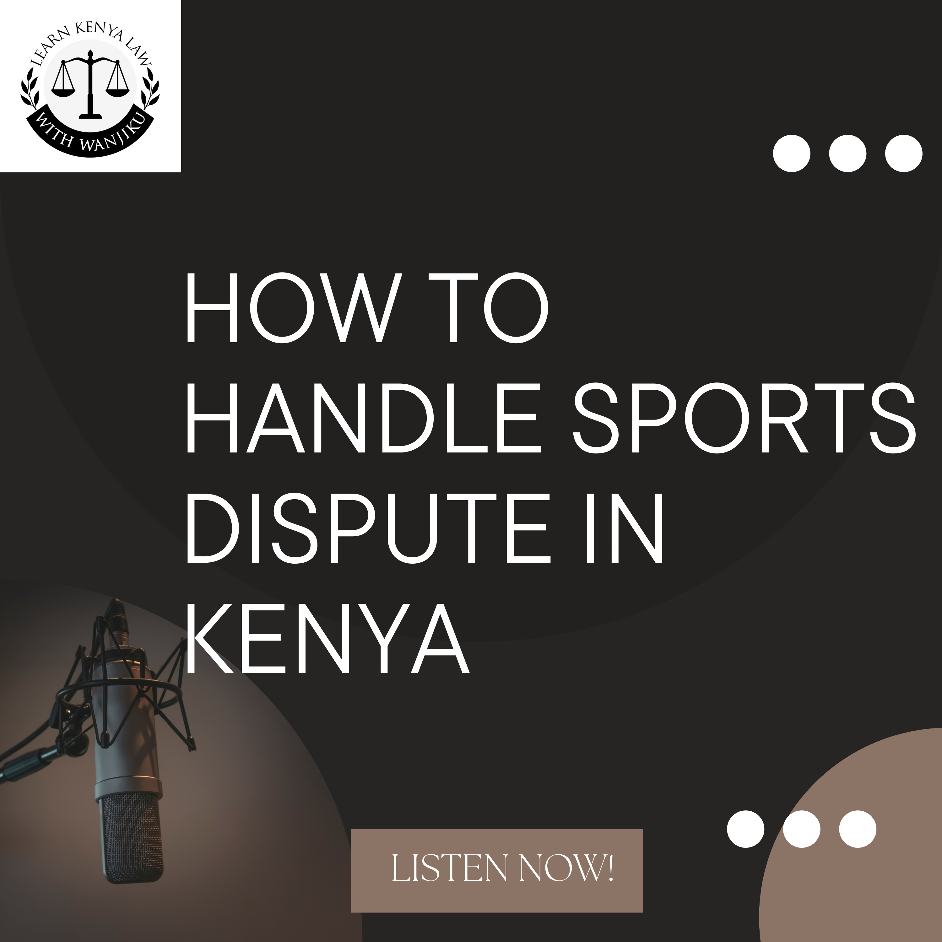 How to handle sports disputes in Kenya