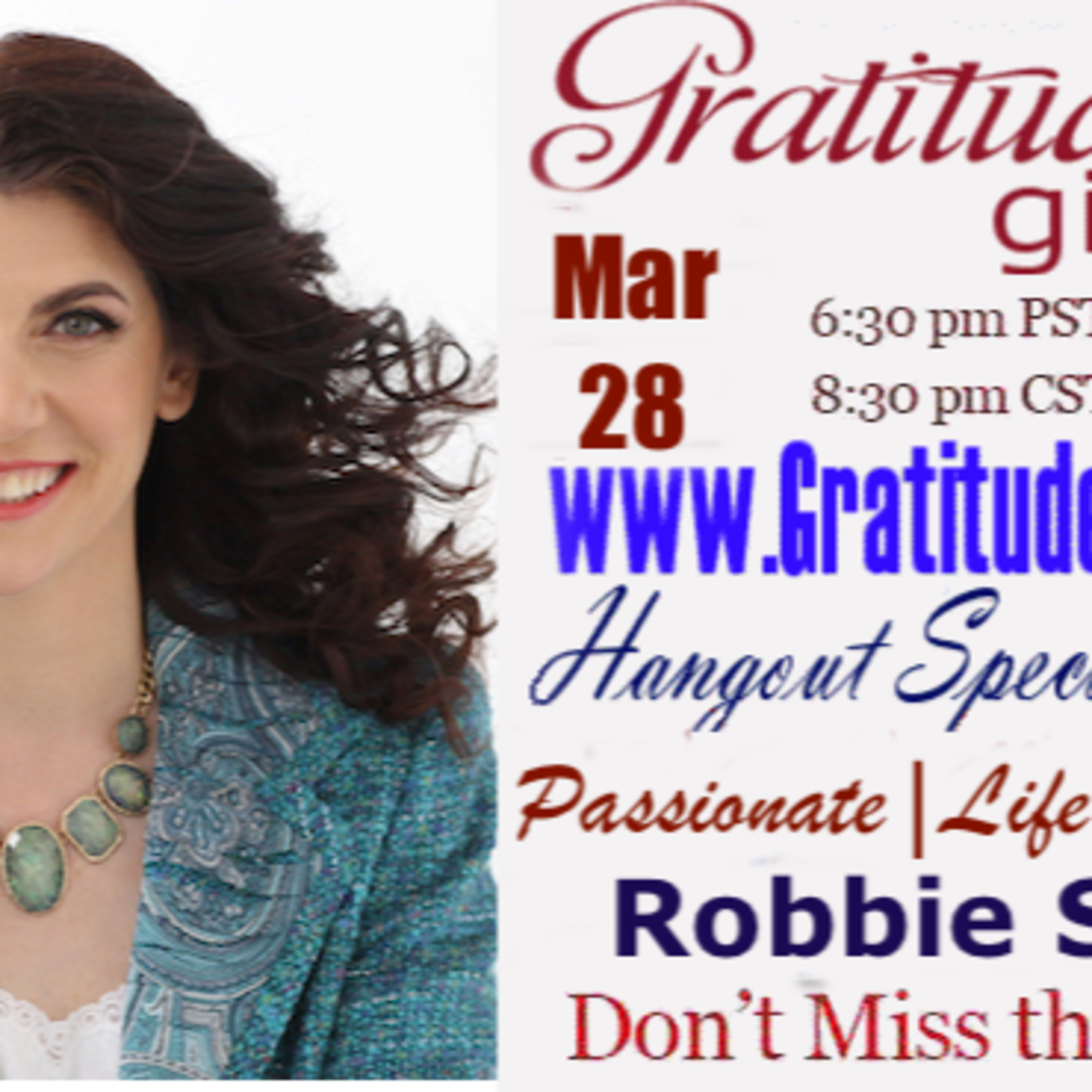 Gratitude Girls special guest Robbie Spier Miller episode artwork