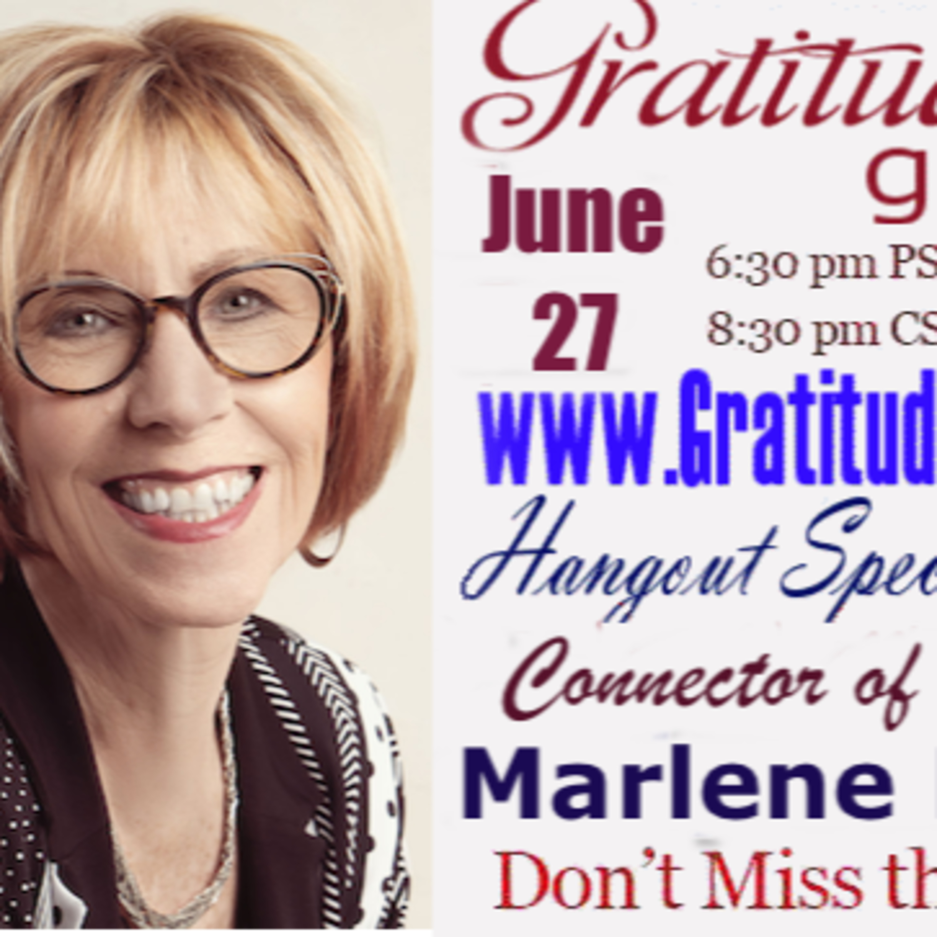 Gratitude Girls special guest Marlene Marco episode artwork