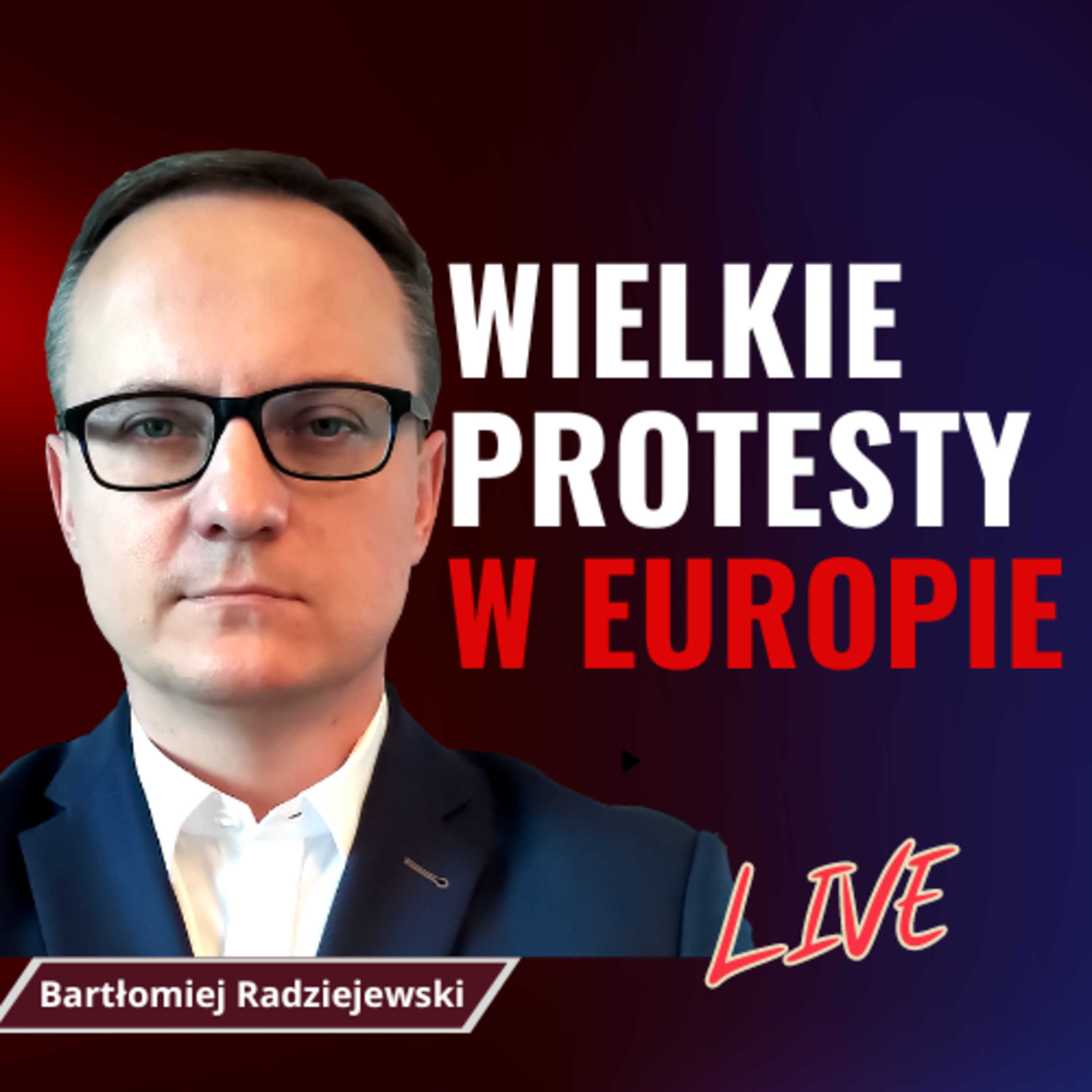RADZIEJEWSKI: Koniec pomocy dla Ukrainy? Protesty rolników. Samobójstwo klimatyczne UE - LIVE | Q&A episode artwork