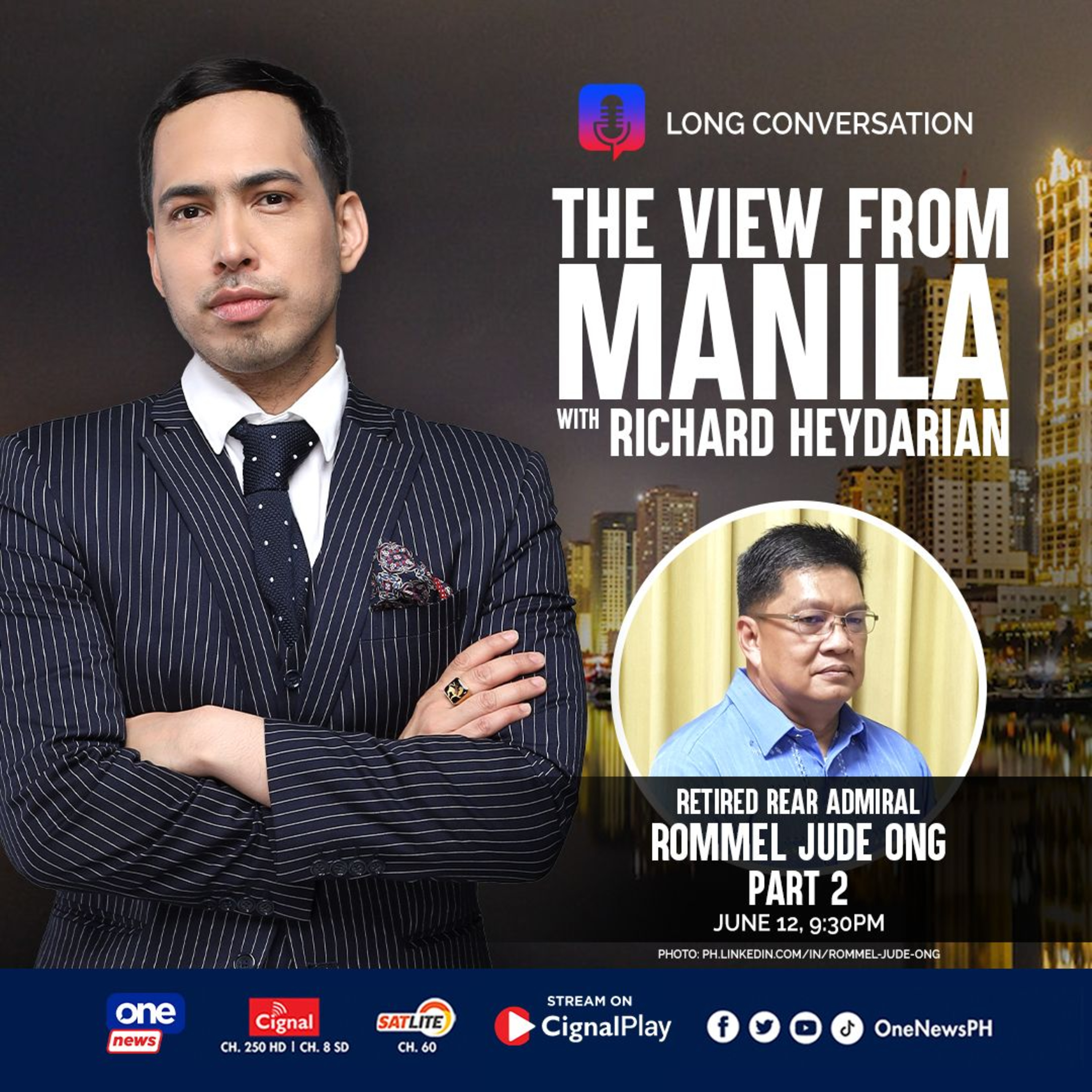 Retired Rear Admiral Rommel Jude Ong - The View from Manila with Richard Heydarian episode artwork