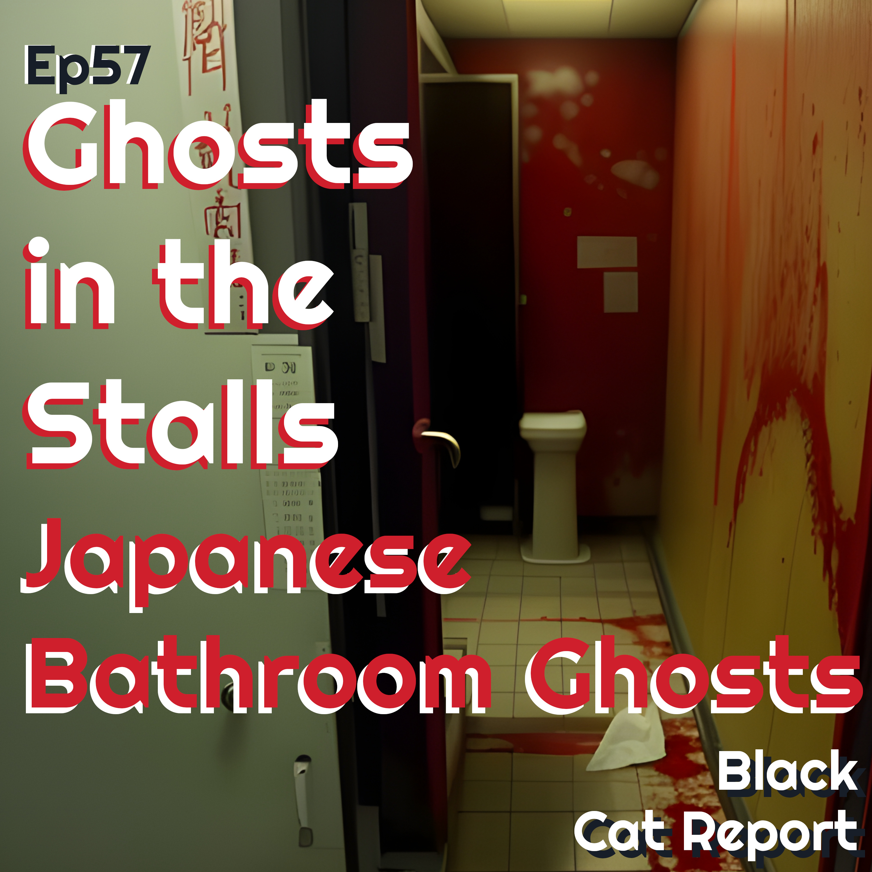 cover of episode 57 | Ghosts in the Stalls: Hanako-San, Kashima Reiko, Akaname, Aka-Manto, Noppera-bō - Japanese Bathroom Ghosts & Shirikodama
