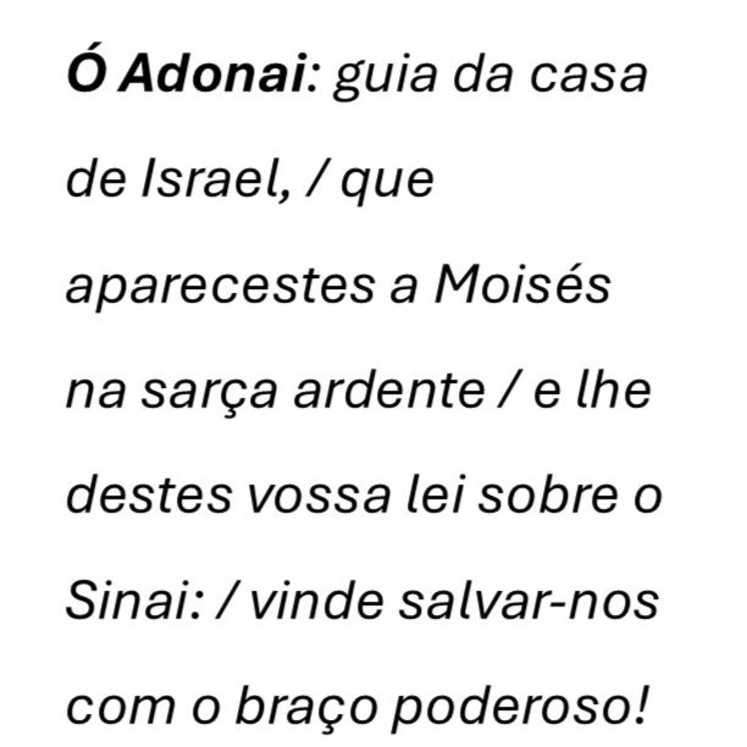 Antífonas da Expectação de Maria 02 - Ó Adonai episode artwork