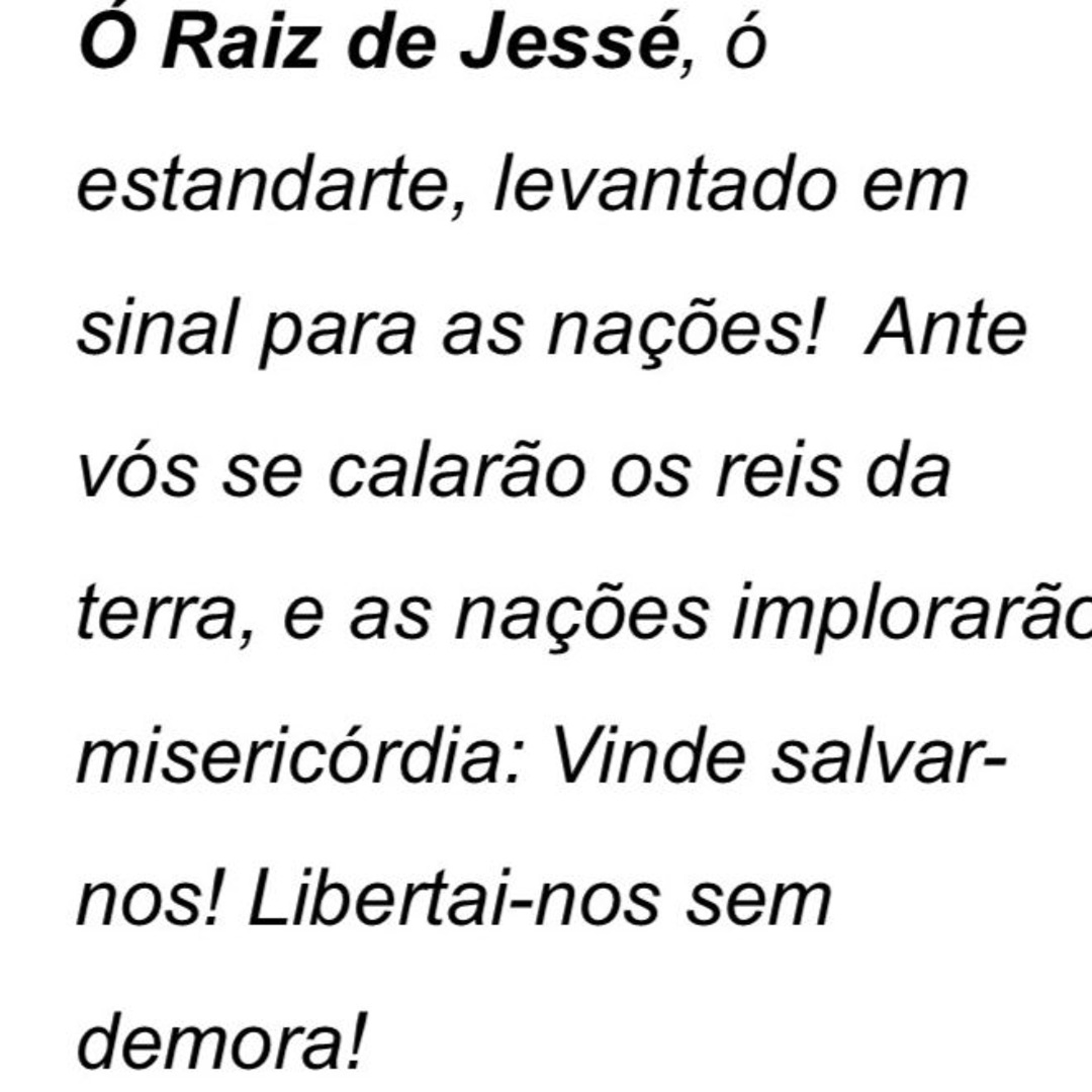 Antífonas da Expectação de Maria 03- Ó Raiz de Jessé episode artwork