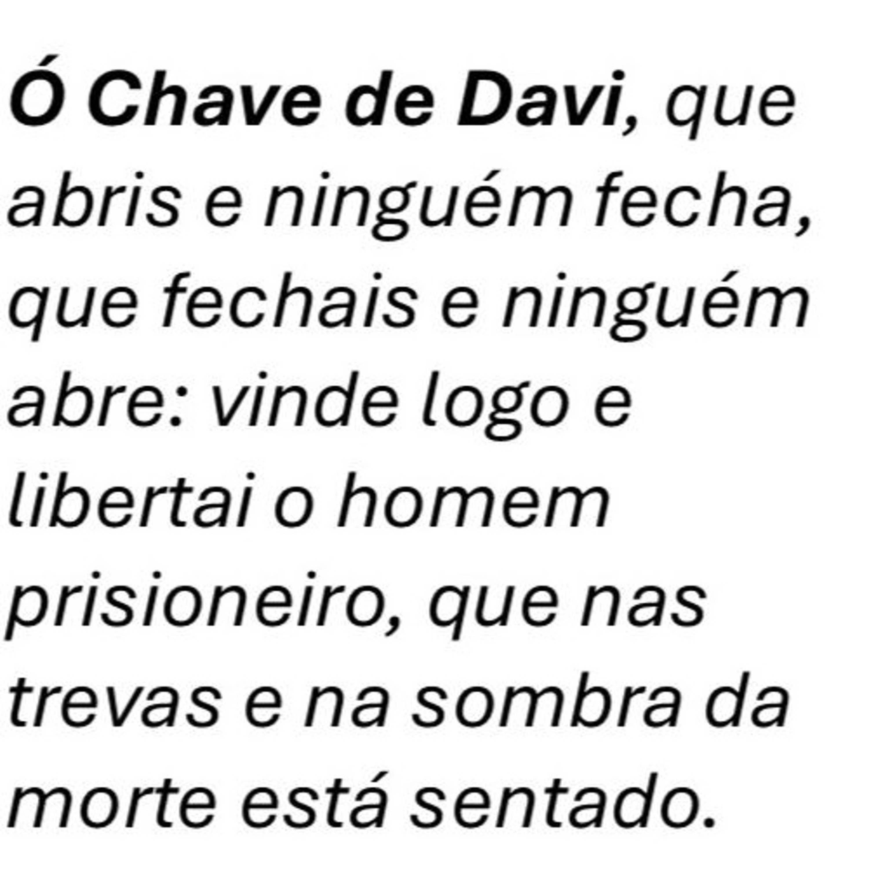 Antífonas da Expectação de Maria 04 - Ó Chave de Davi episode artwork