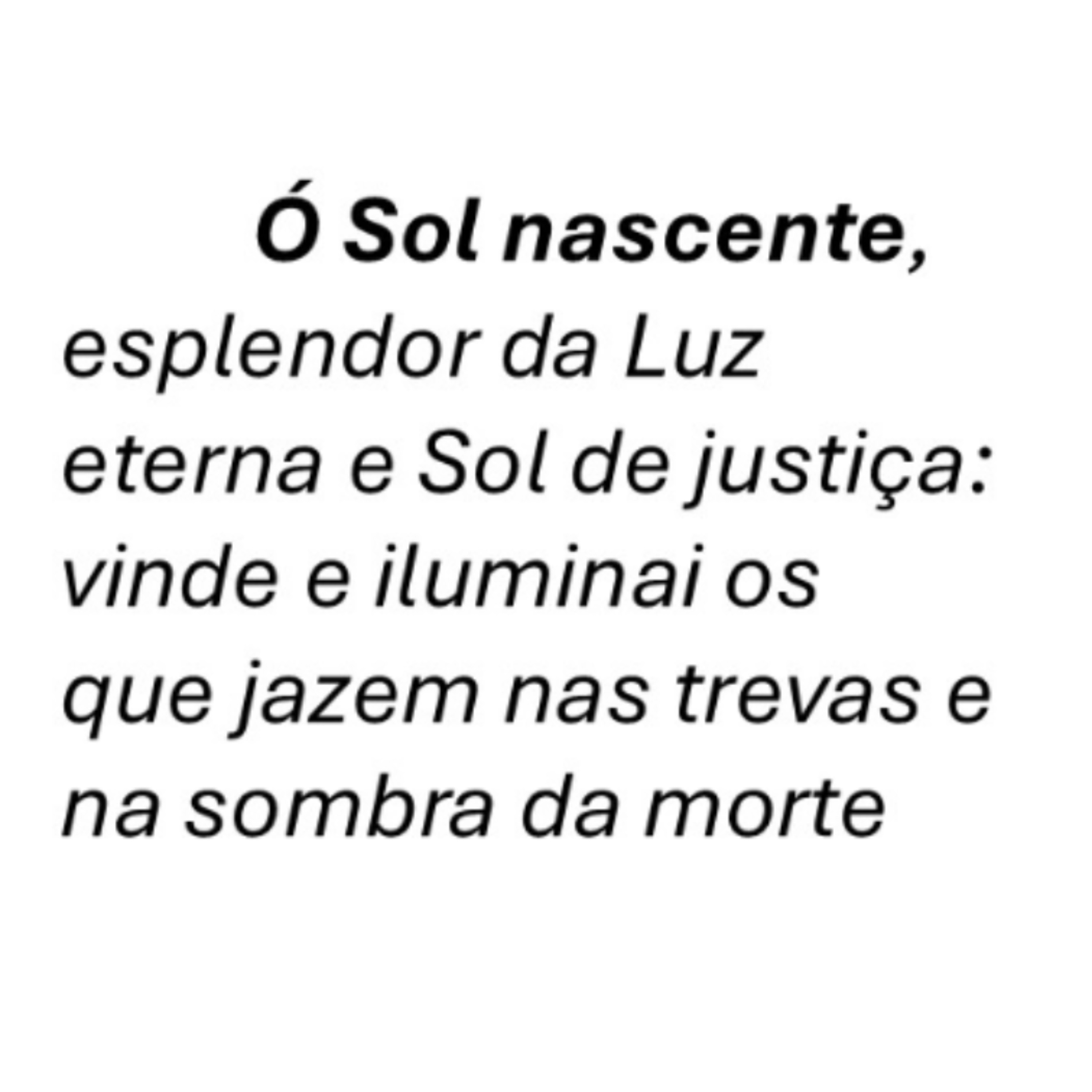 Antífonas da Expectação de Maria 05 - Ó Sol nascente  episode artwork