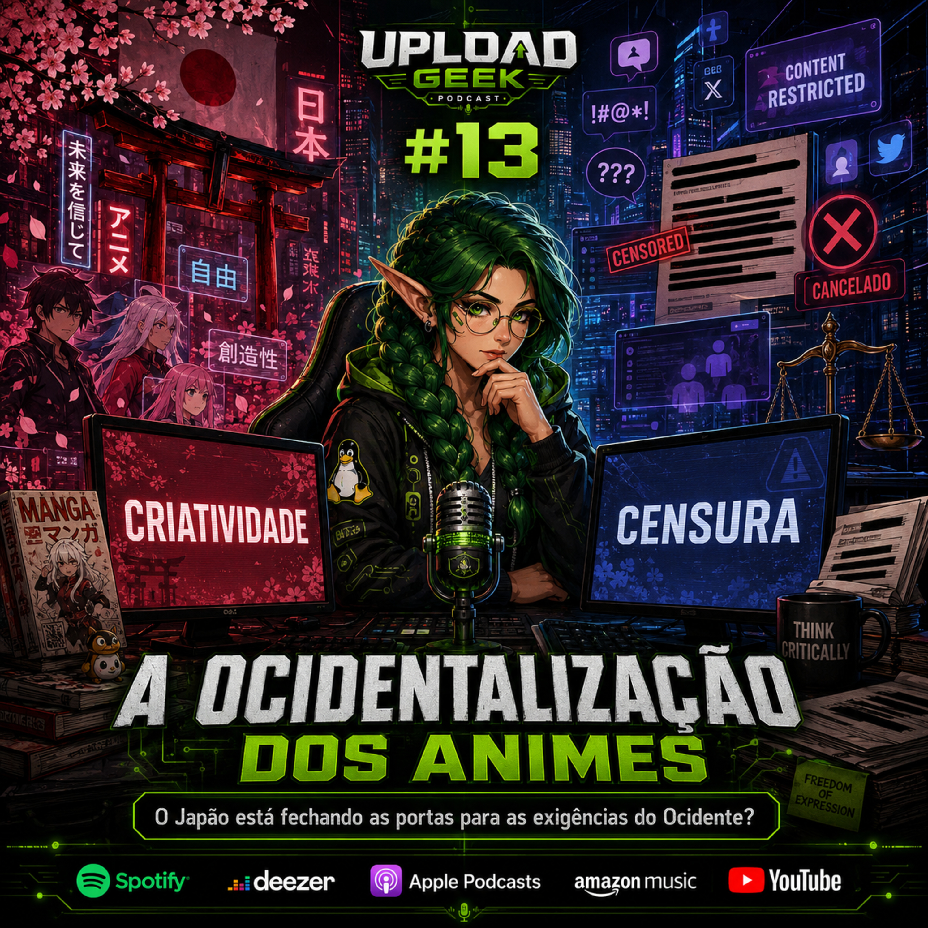Upload Geek - #13 - A Ocidentalização dos ANIMES Vai Finalmente Acabar! episode artwork