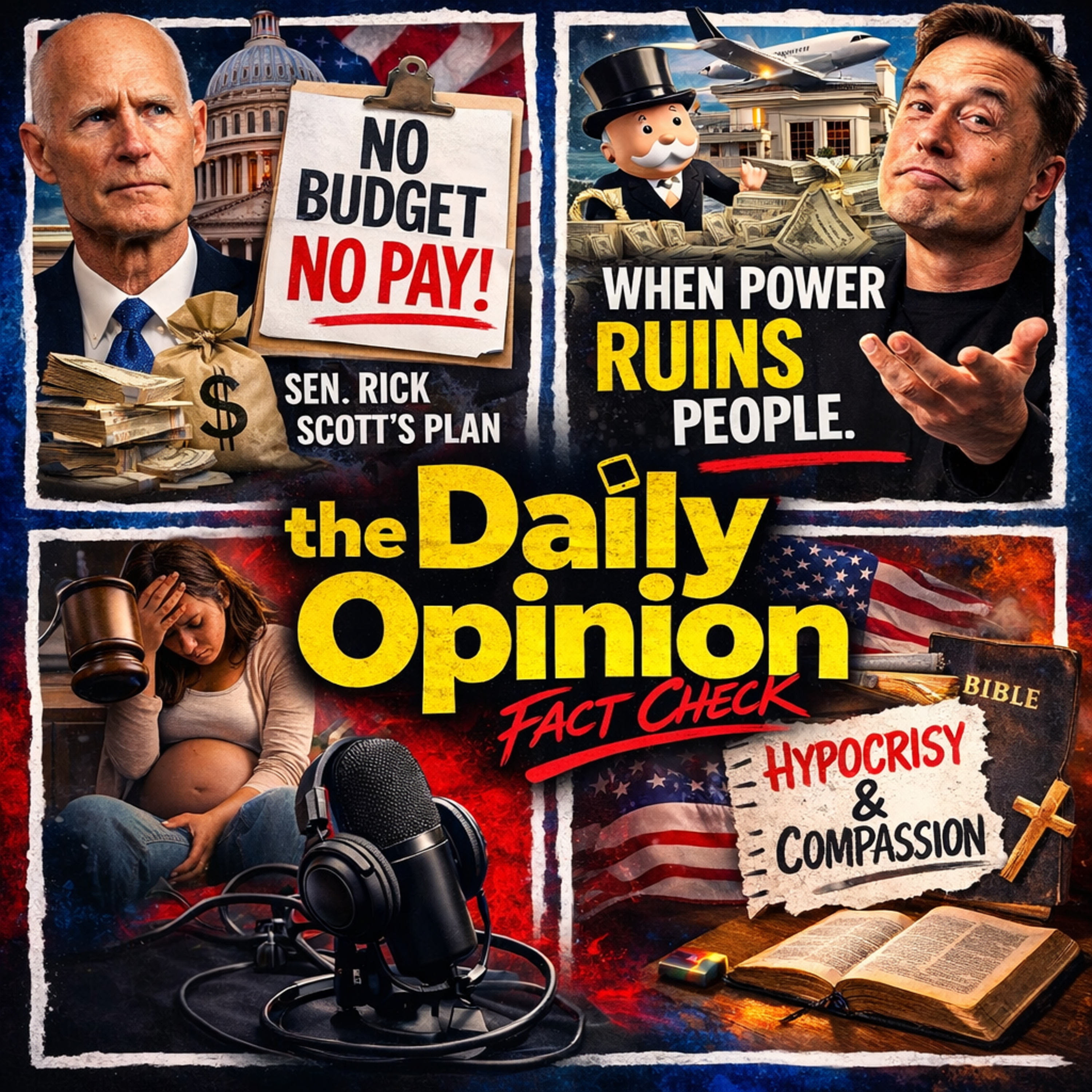 Elon Musk donsnt want taxes and congress wants to be paid during shutdowns #82 episode artwork
