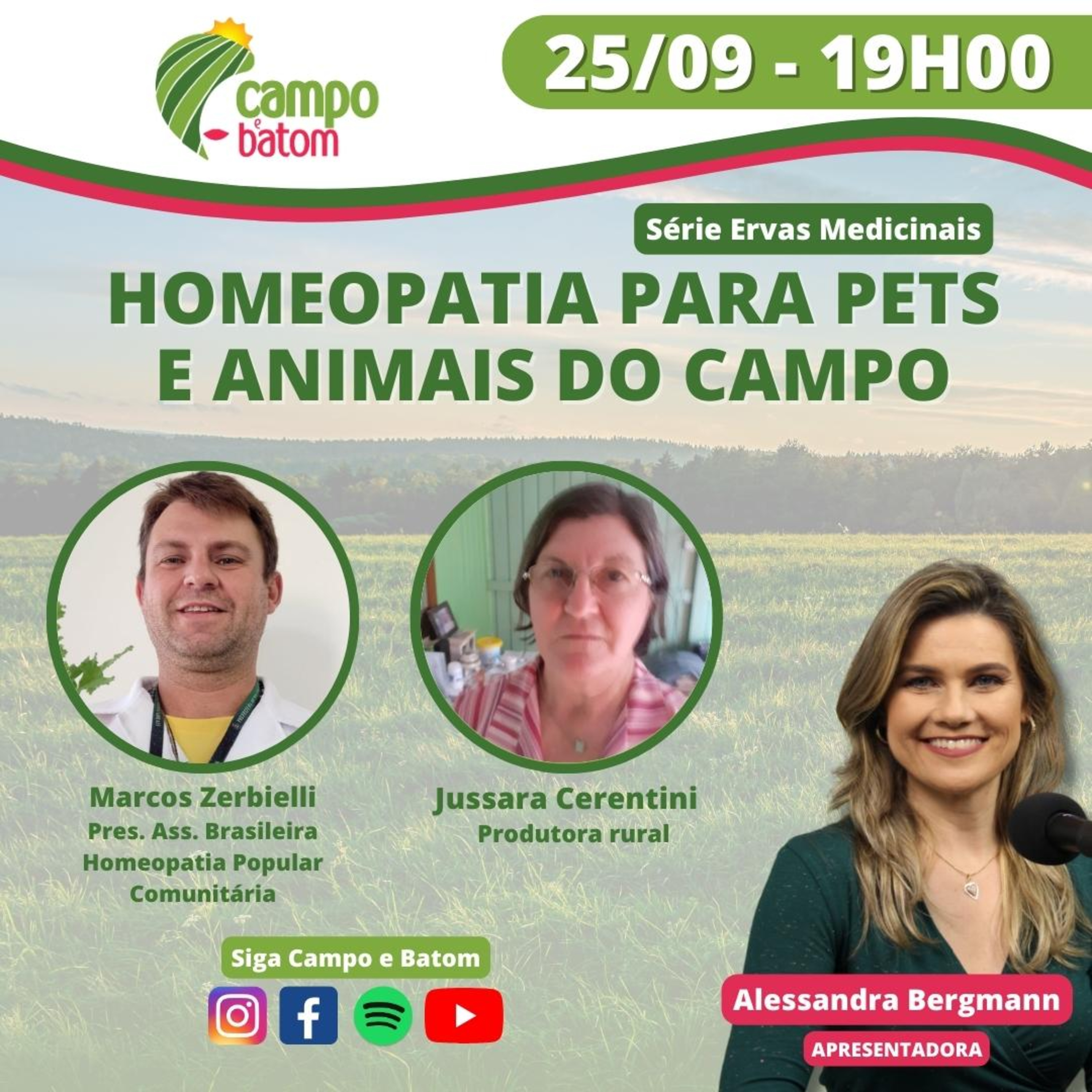 HOMEOPATIA PARA PETS E ANIMAIS DE CAMPO - ProgramaCast Campo e Batom episode artwork