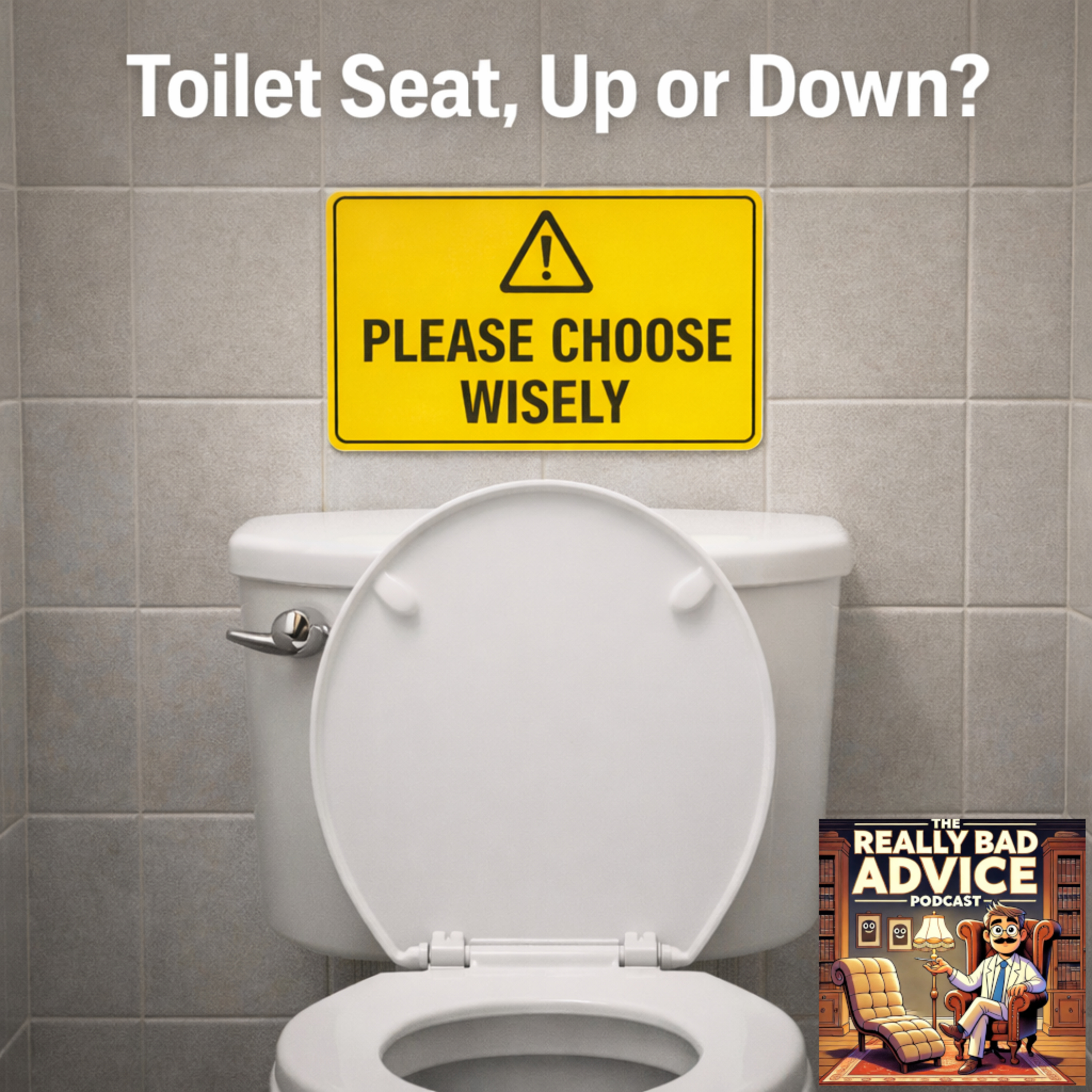 Toilet seat up or down?