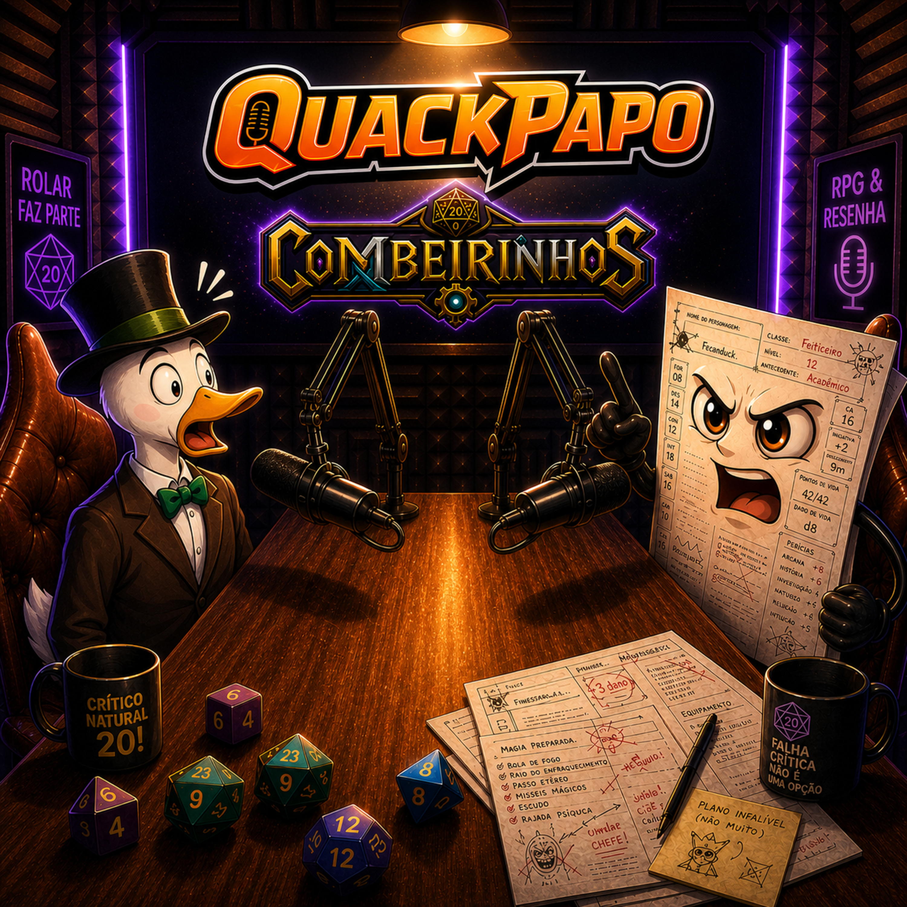 QuackPapo com Combeirinhos RPG - Falando sobre Produção de Conteúdo de RPG episode artwork